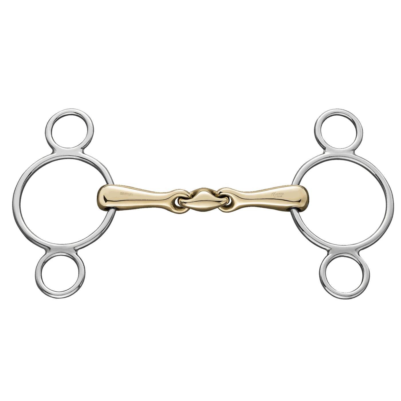 Trensengebiss Sprenger KK ULTRA 3-Ring Gebiss doppelt gebrochen 18mm