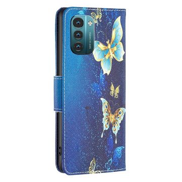 Wigento Handyhülle Für Nokia G21 / G11 Kunstleder Handy Tasche Book Motiv 4 Schutz Hülle Case Cover Etui Neu