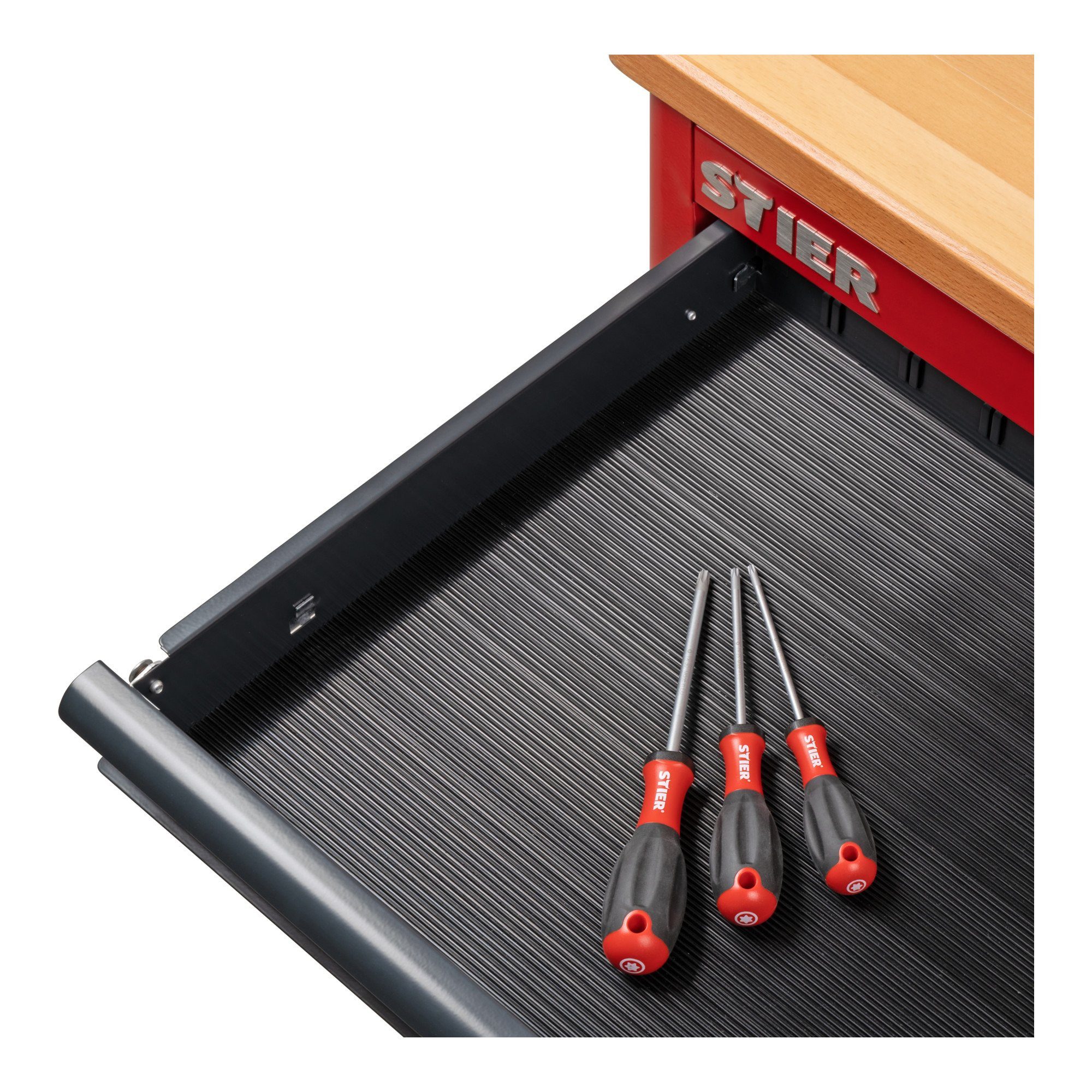 Stier Werkstattwagen STIER Gummi-Schubladeneinlage für STIER Werkstattwagen Zubehör Werksta