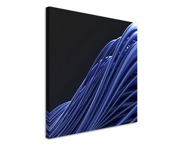 Sinus Art Leinwandbild Naturfotografie – abstrakt modern chic chic dekorativ schön deko schön deko e dunkelblaue Linien au