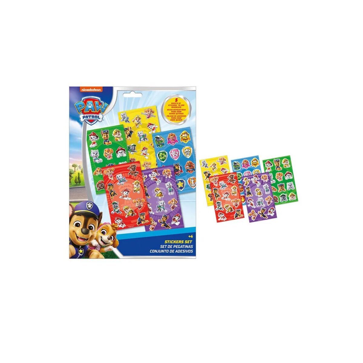 PAW PATROL Kreativset Paw Patrol Duty Calls Aufkleber-Set 5 Bögen