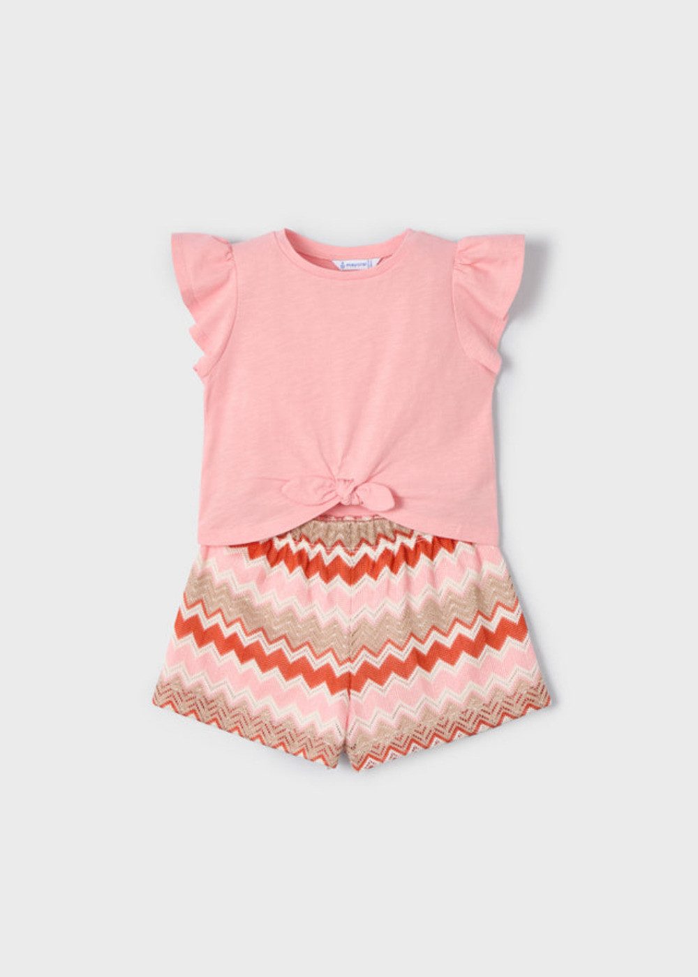 Mayoral Shirt & Hose Mayoral Mädchen T-Shirt mit Shorts Set