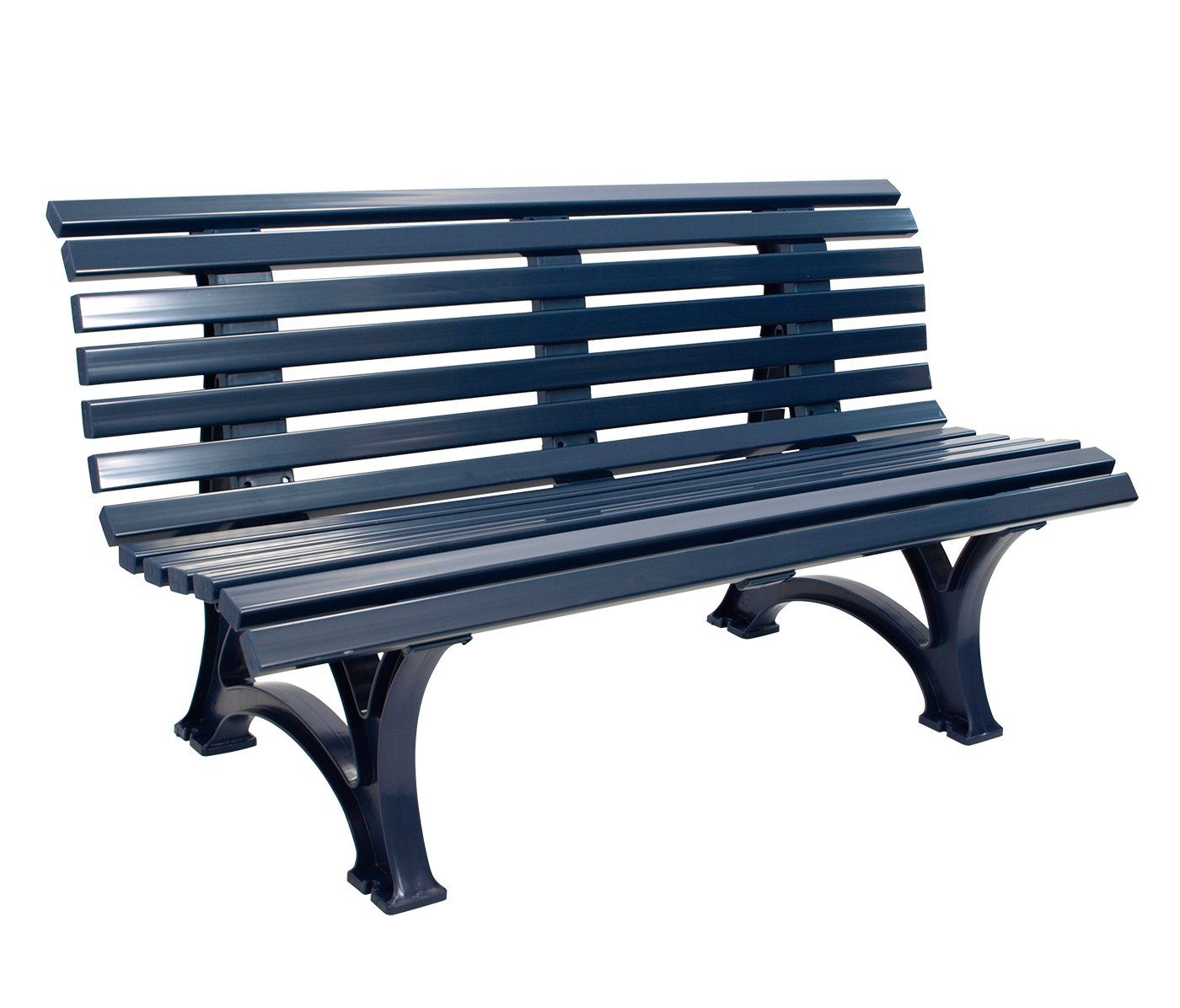 Blome Gartenbank HELGOLAND (1-St), 3-sitzer 150cm, Kuntstoff wetterfest, dunkelblau