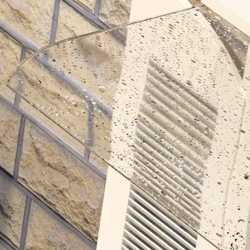 Randaco Vordach Vordach Transparent 40x80cm Tür Baldachin Regenschutz
