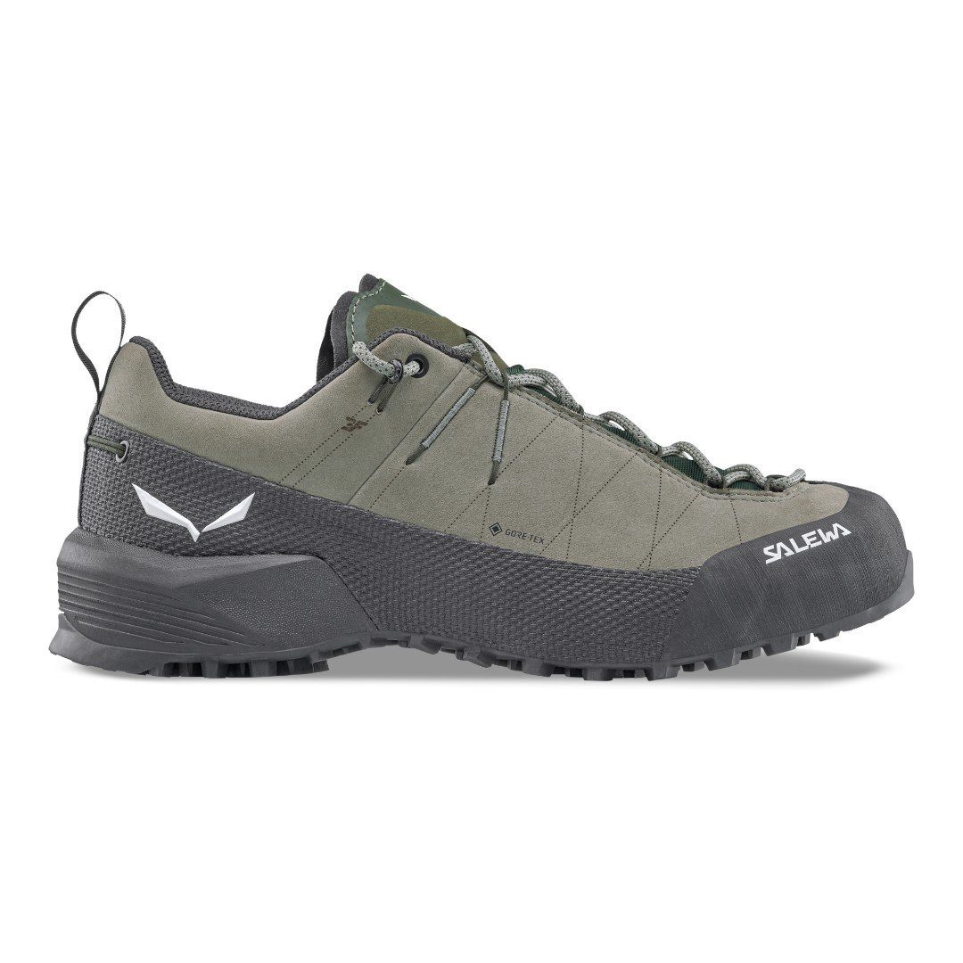 Salewa Wildfire Leather 2 GTX (Zustieg, Nubukleder, wasserdicht) grün/schwarz Wanderschuh