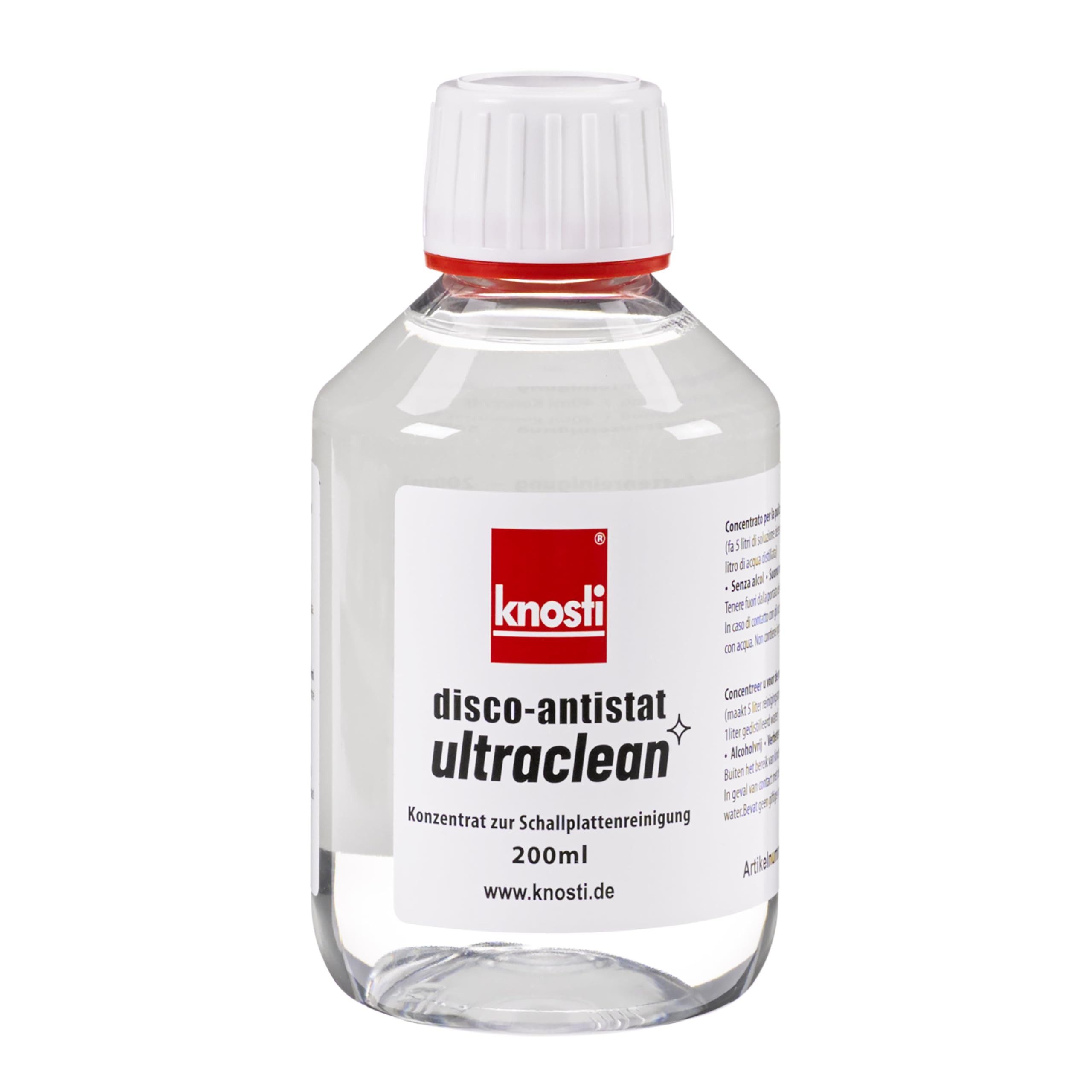 Knosti Plattenspieler (Disco-Antistat Ultraclean Konzentrat f. Plattenwäsche (200ml)