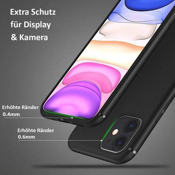 FITSU Handyhülle Ultra Slim Case für iPhone 11 Schwarz, Ultradünne Handyschale Slim Case Cover Schutzhülle mit Kameraschutz