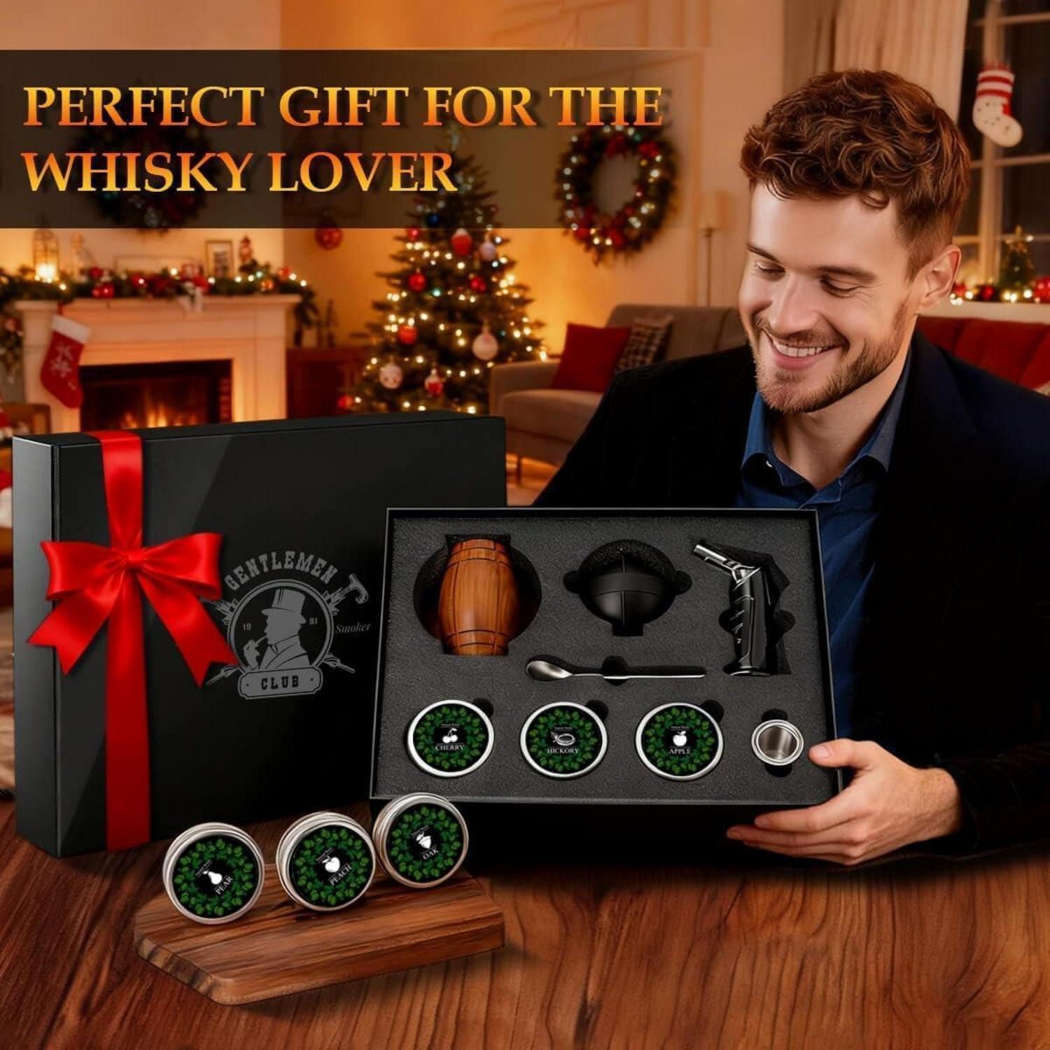 LuxusKollektion Cocktail-Set Whisky Räucherset mit Zubehör & Geschenkbox – Bild 3 von 5