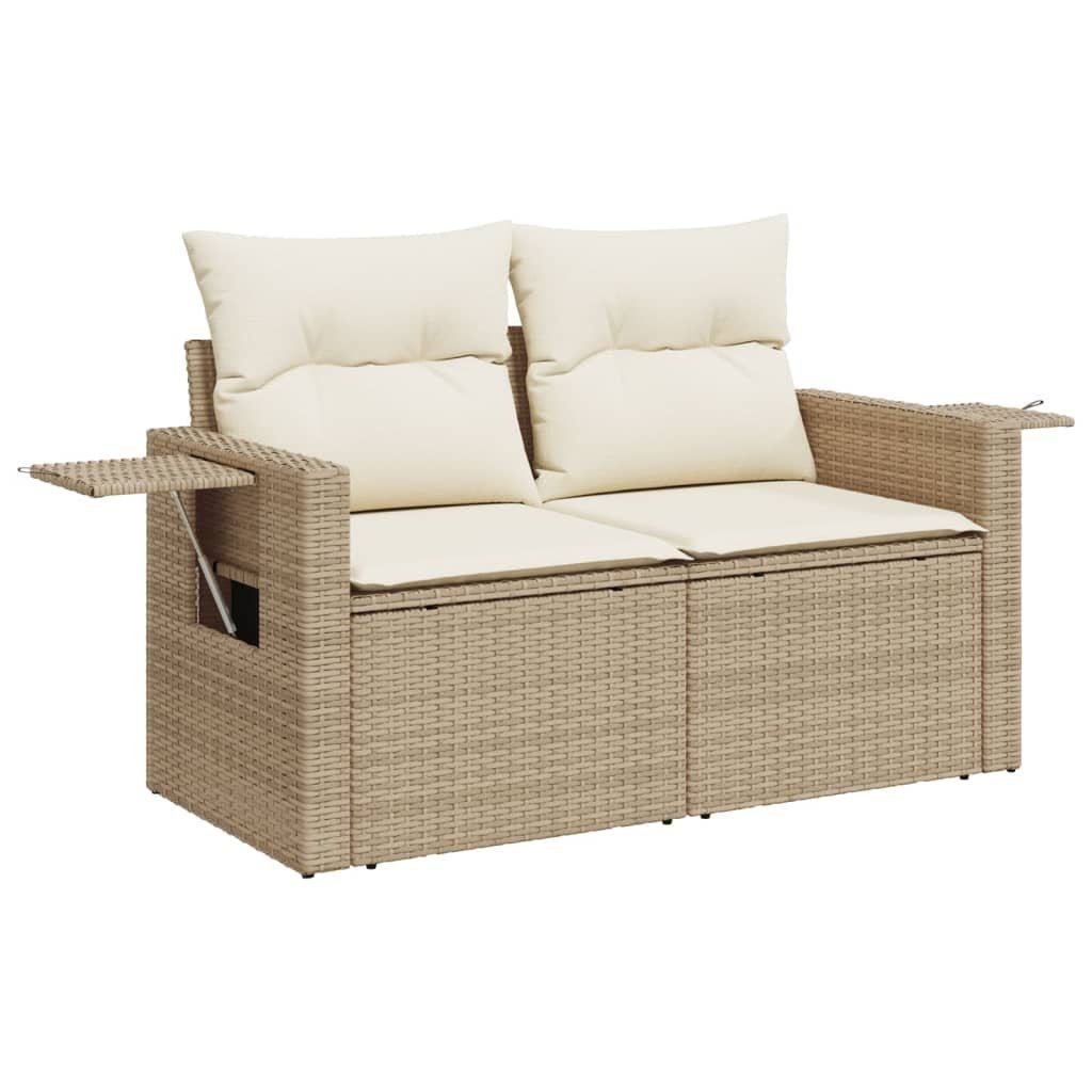 vidaXL Loungesofa Gartensofa mit Kissen 2-Sitzer günstig online kaufen