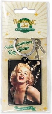 Nostalgic-Art Schlüsselanhänger mit Gravur Edelstahl Schlüsselanhänger Eckig - Marilyn Monroe