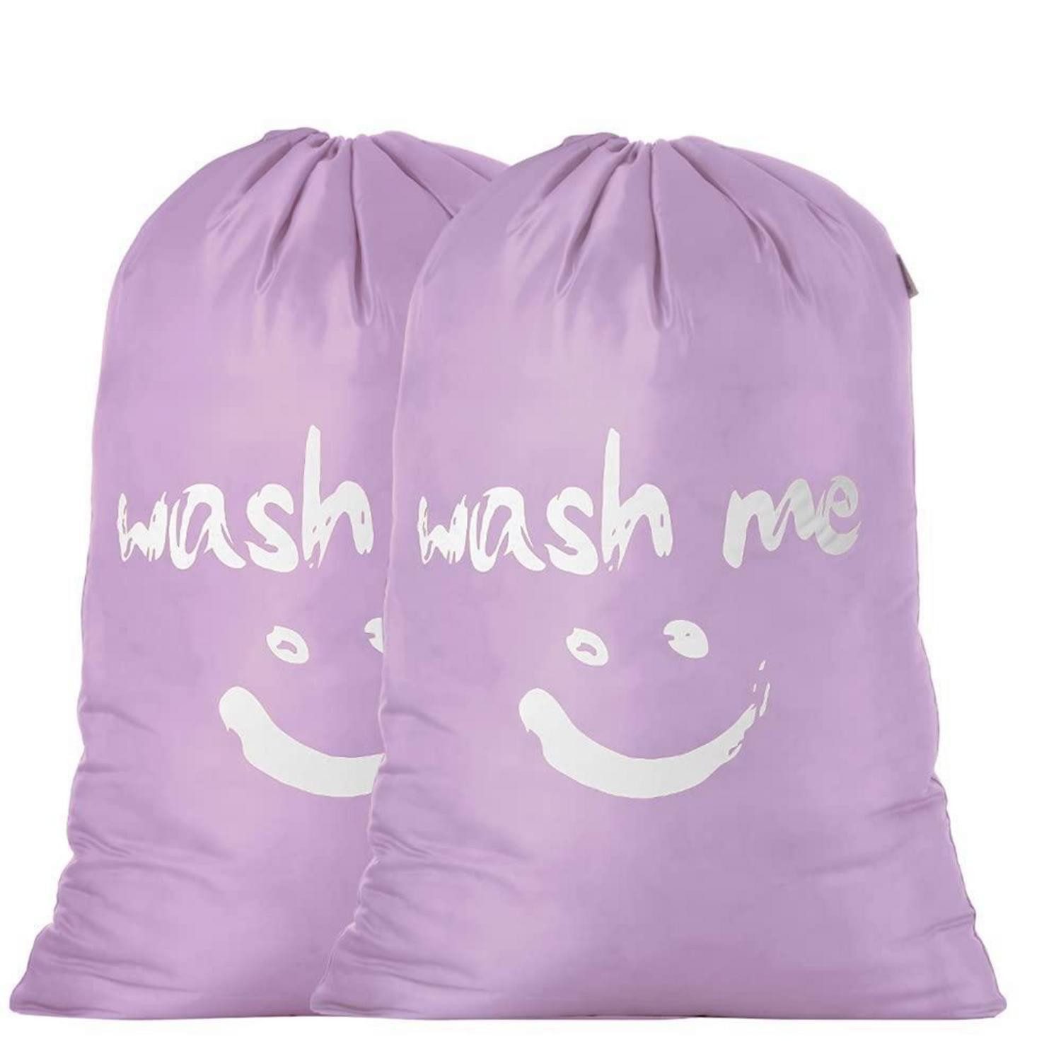 LuxusKollektion Wäschesack Wäschesack 2Pack Wäschesammler Wäschekorb 120L Violett + Violett