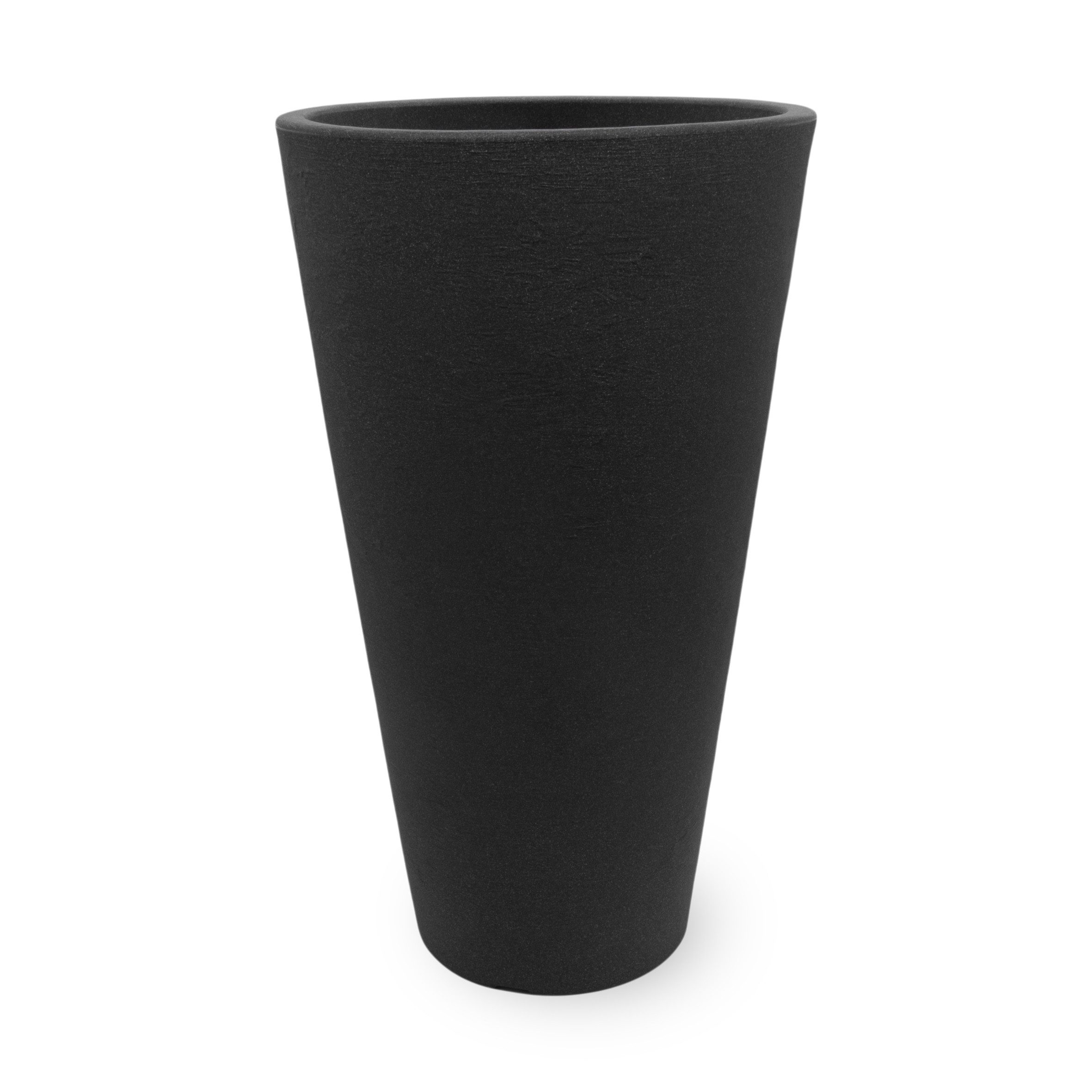 Spetebo Blumentopf Blumenkübel anthrazit - KONISCH - 70 x 40 cm (Stück, 1 St., Pflanztopf), Konischer Blumentopf ca. 70 x 40 cm in anthrazit