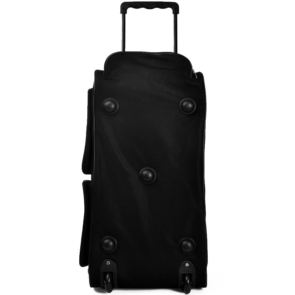 monzana Reisetasche Monzana (1-tlg), mit Rollen 85L Trolley Teleskopgriff Schwarz Groß XL Gepäcktasche