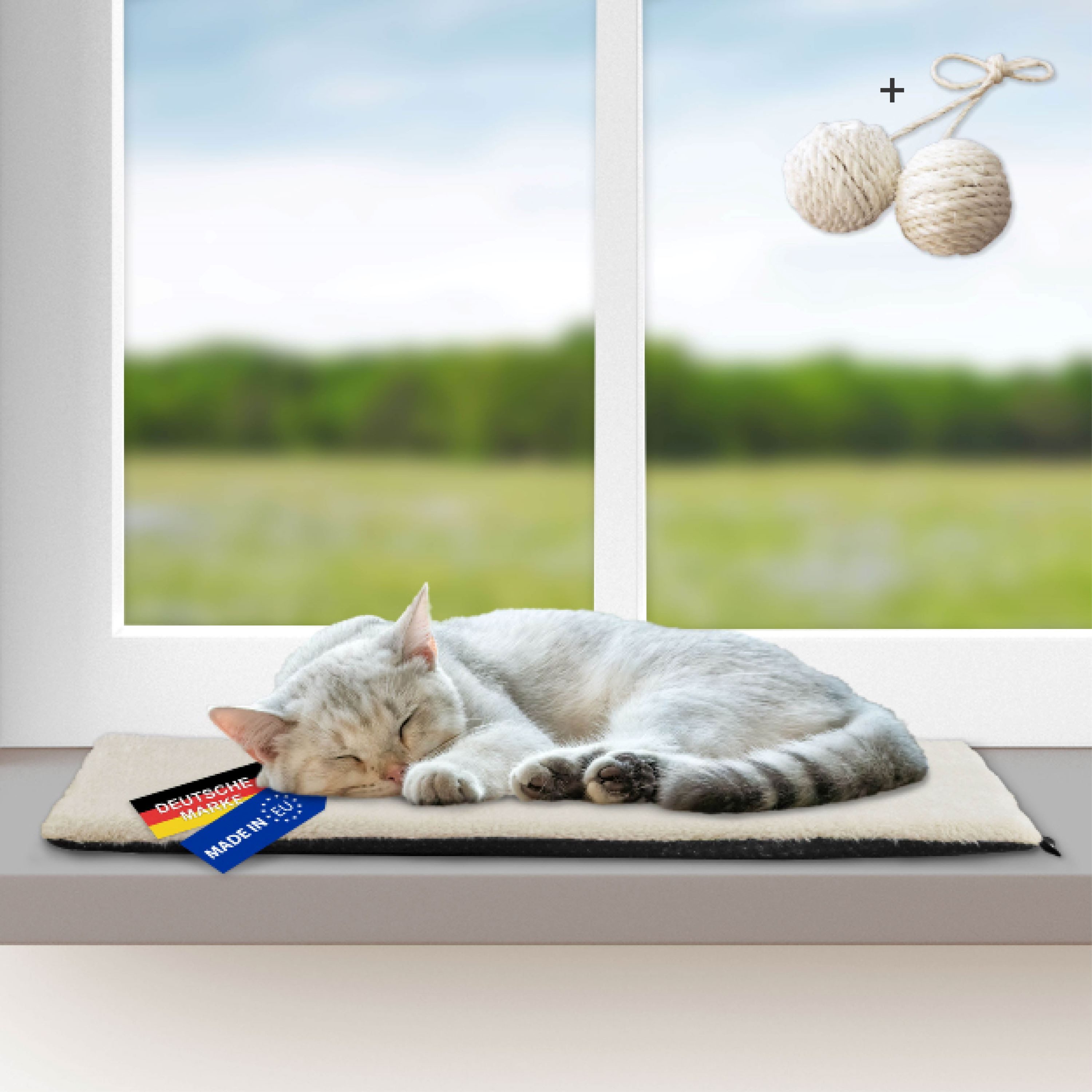 Rohrschneider Tierbett Katzen Fensterliege Plüsch selbstwärmende Katzendeck günstig online kaufen