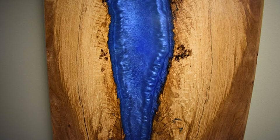 Xlmoebel Wandbild Handgefertigtes Wandbild mit Epoxidharz - Wasserfall-Motiv, Wasserfall, Hergestellt in Europa