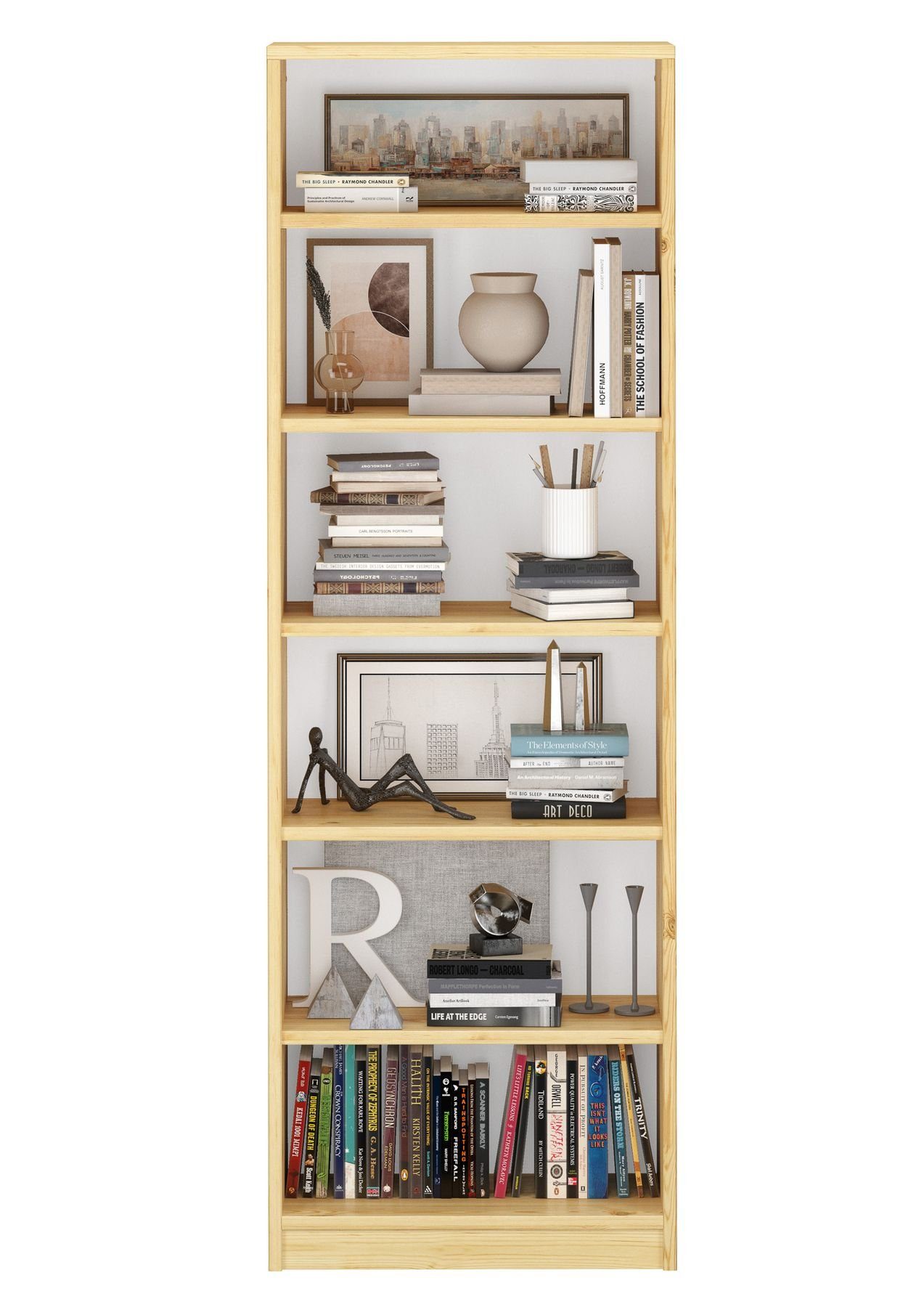ERST-HOLZ Wandregal Bücherregal verschiedene Farben Kiefer günstig online kaufen