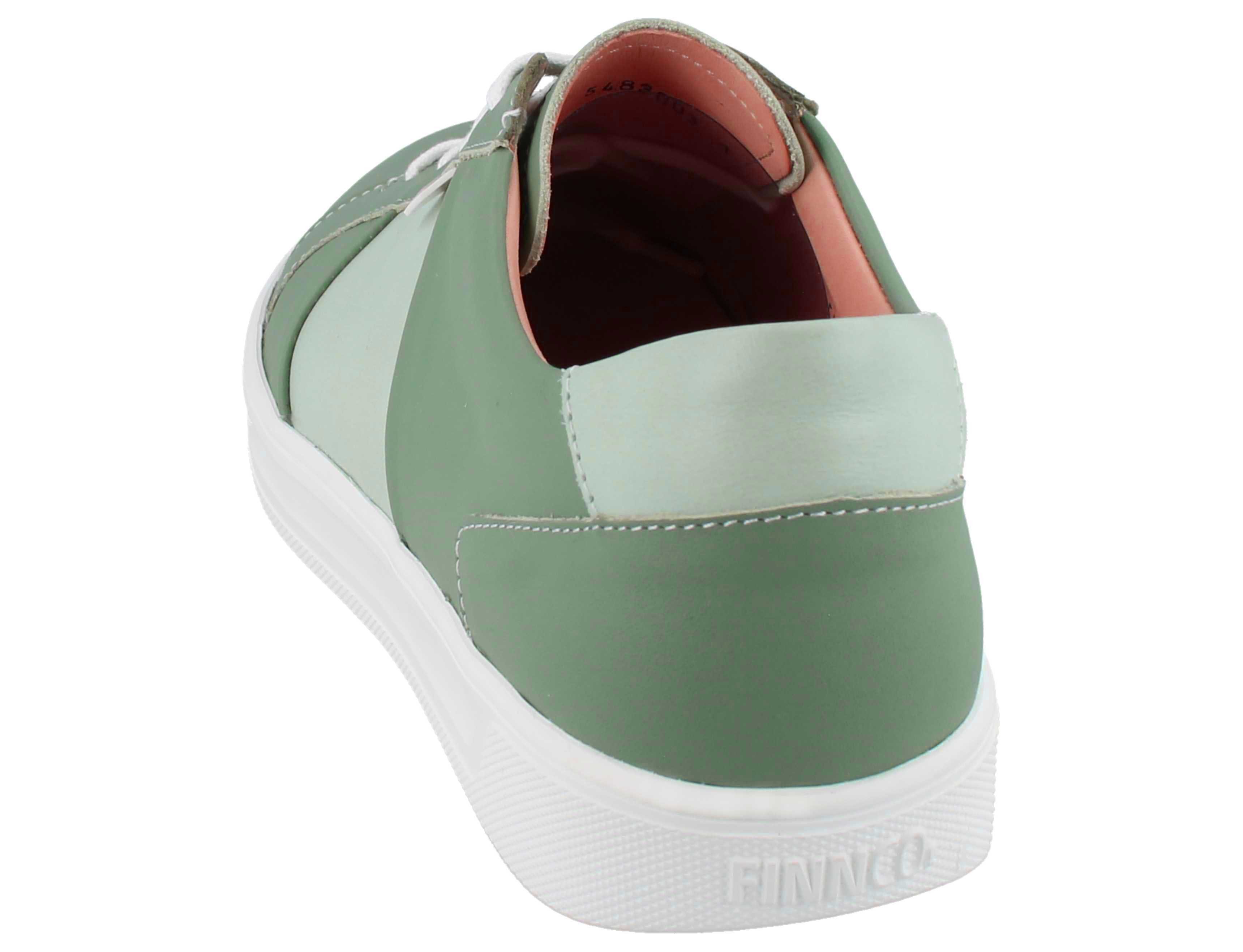 Finn Comfort FINN COMFORT Malita Damen Sneaker mintgrün Glattleder - Größe: UK 7 Schnürschuh