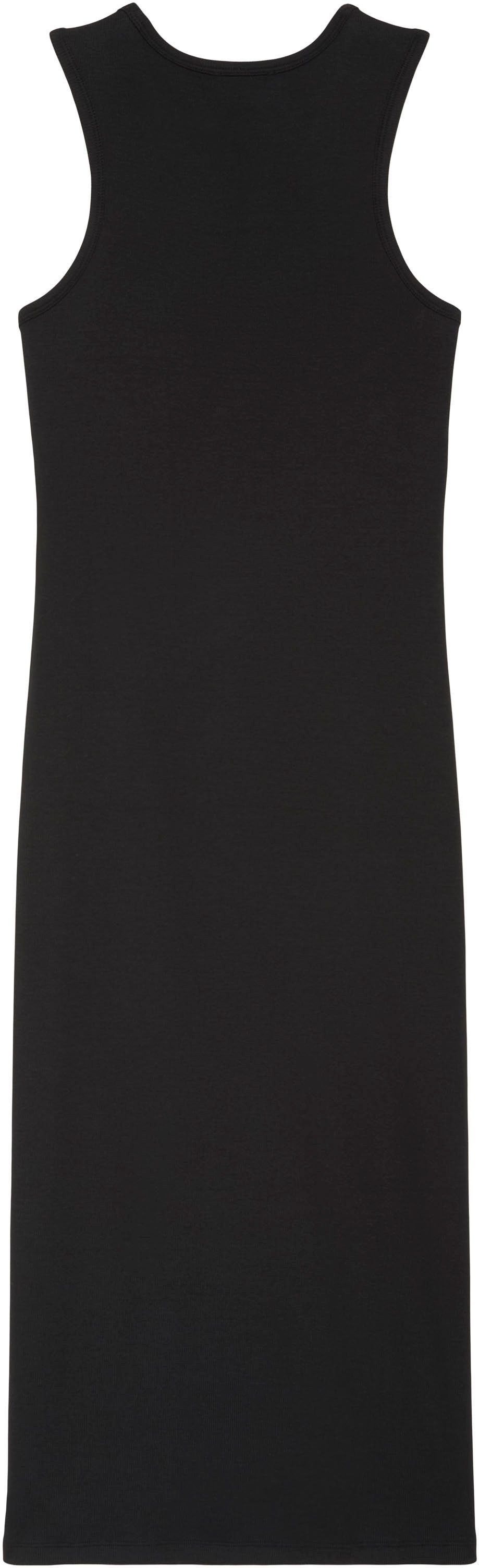 Calvin Klein Jeans Trägerkleid MONOLOGO BABY RIB TANK MIDI Figurbetonte Passform mit Rundhalsausschnitt