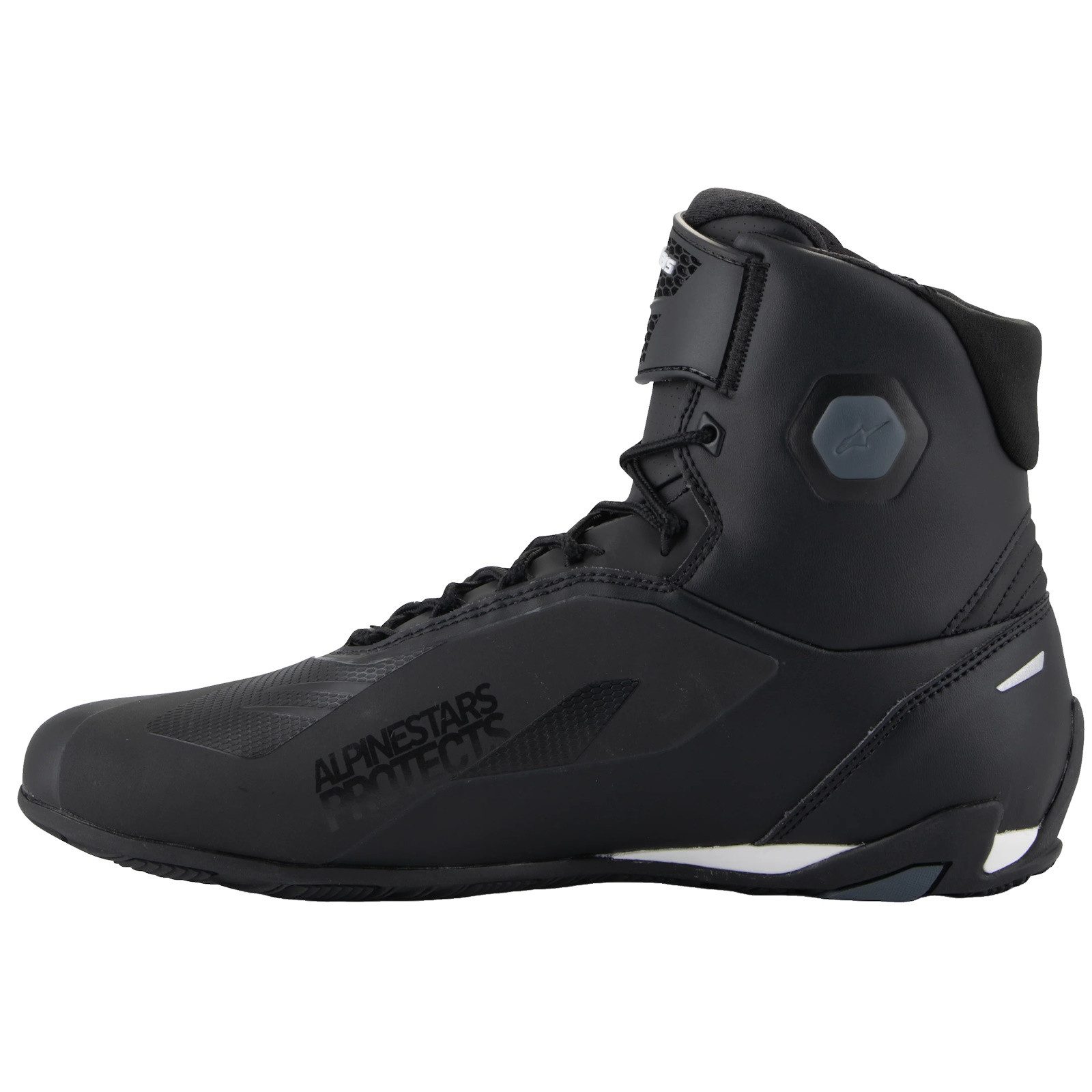 Alpinestars Alpinestars Faster-4 Motorradschuhe Schwarz / Weiss Motorradstiefel (Packung, Antistatische und Öl- und Benzinfeste Sohle) motorradschuhe für herren