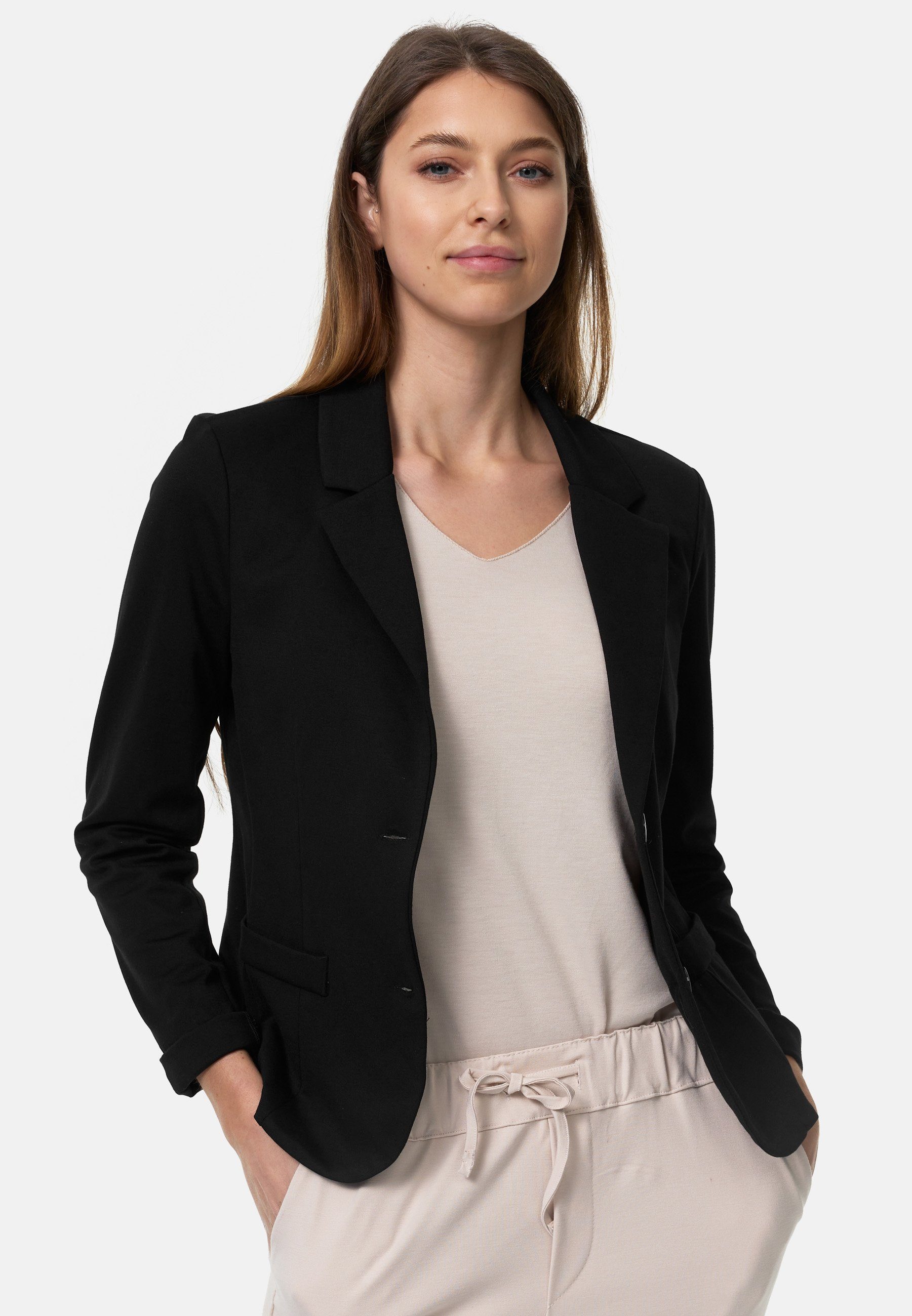 PM SELECTED Kurzblazer PM-011 (Sportliches Sakko Business Blazer mit Reverskragen)