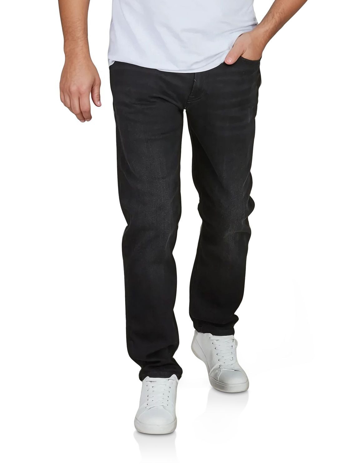 Jack & Jones Straight-Jeans Herren Jeanshose JJICLARK Straight Fit Denim Hose mit Stretch