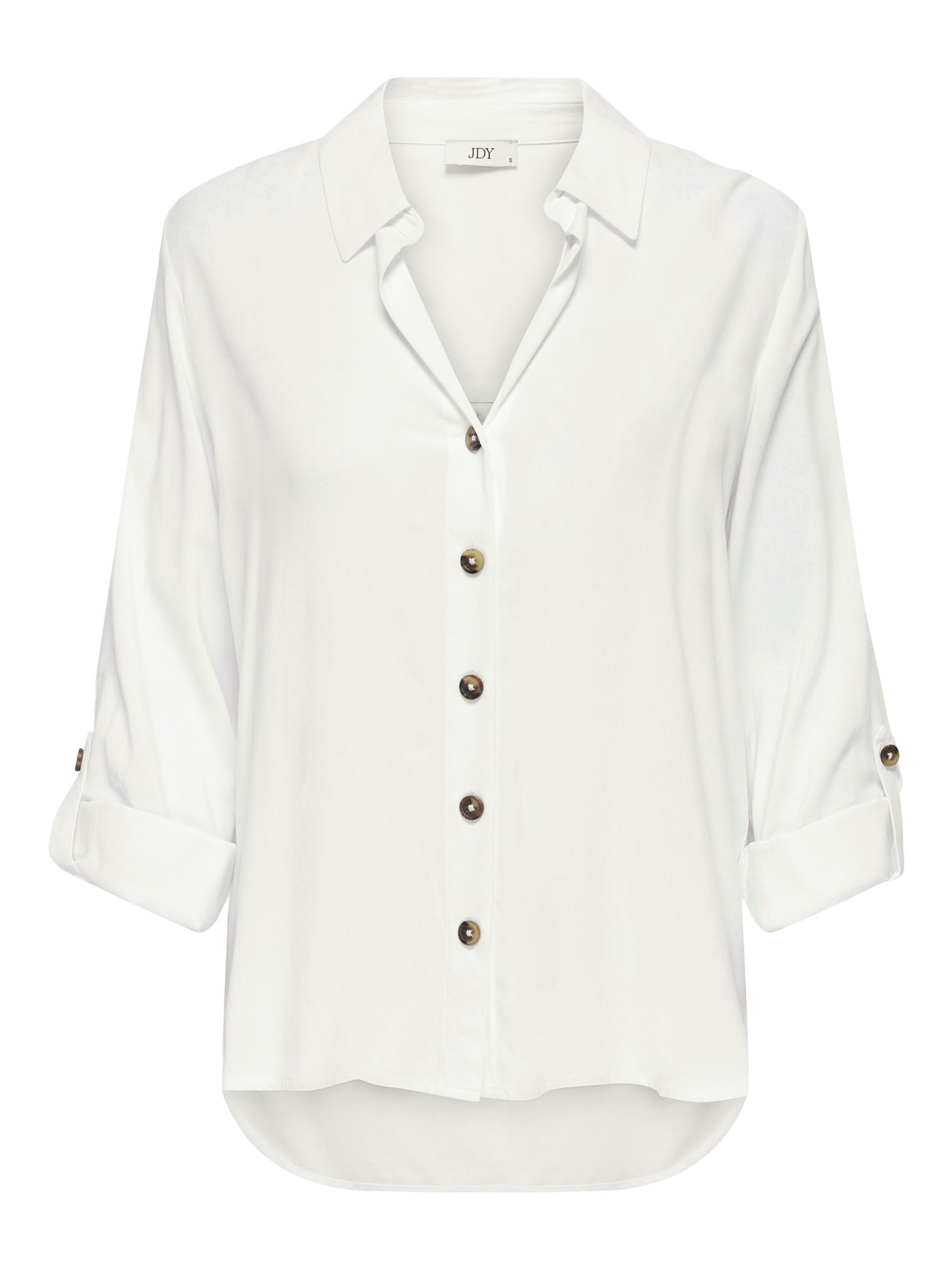 JACQUELINE de YONG Blusenshirt mit Hemdkragen locker geschnitten langarm JDYLAUREL LIFE L/S SHIRT WVN DIA