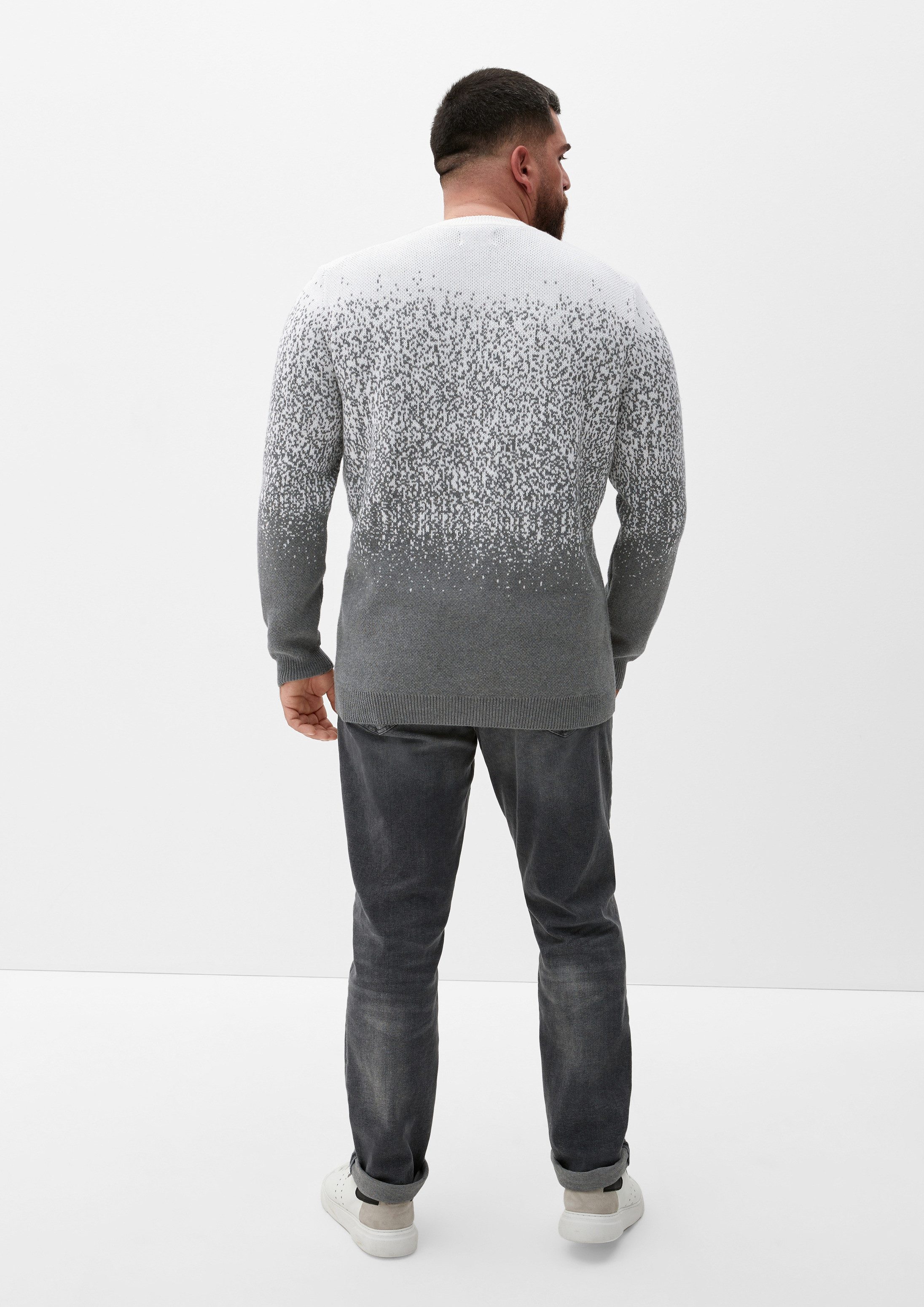 s.Oliver Longpullover Strickpullover Pullover aus Baumwollstrick