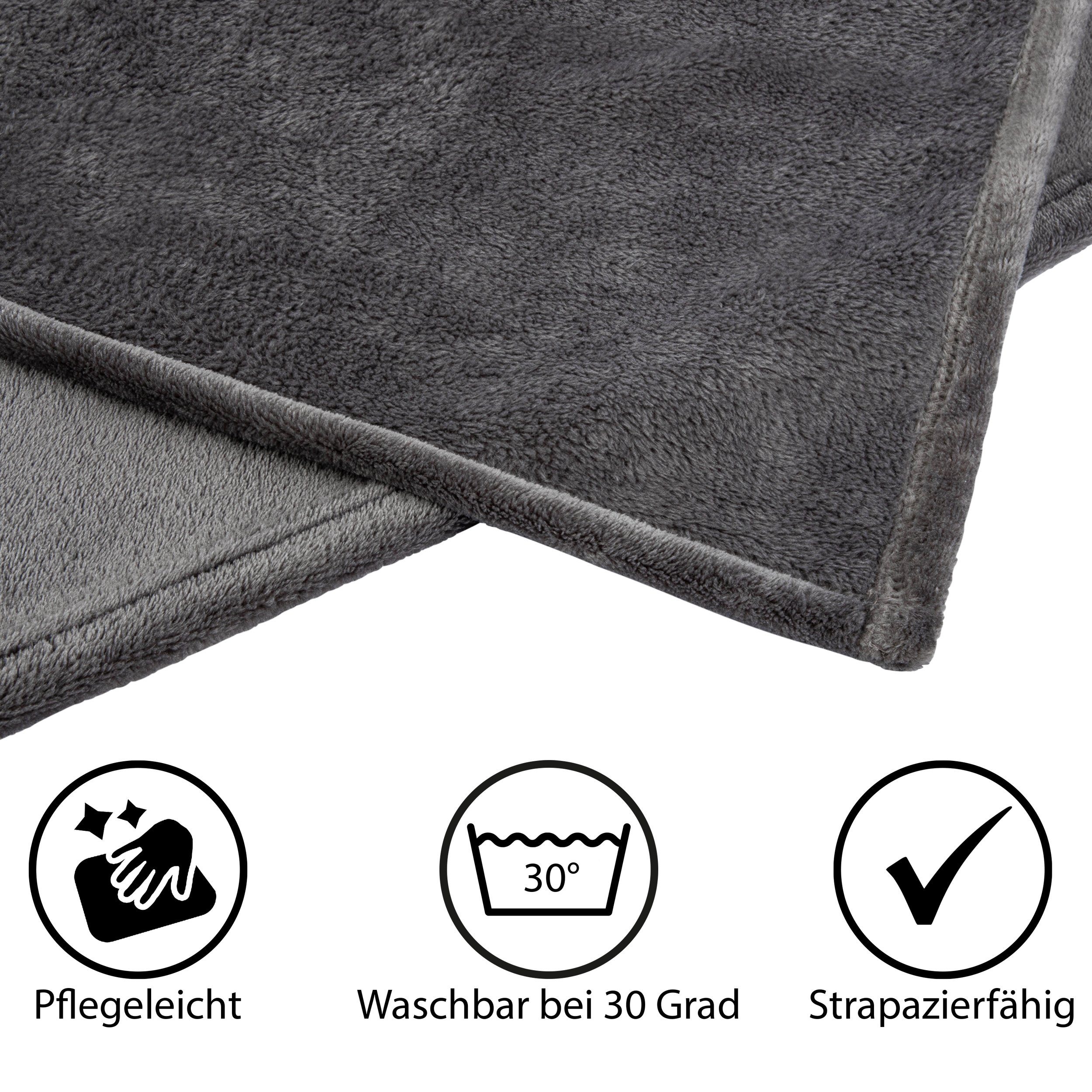 Wohndecke Winter Cashmere Touch, One Home, Kuscheldecke flauschig warm und kuschelig weich – Bild 5 von 5