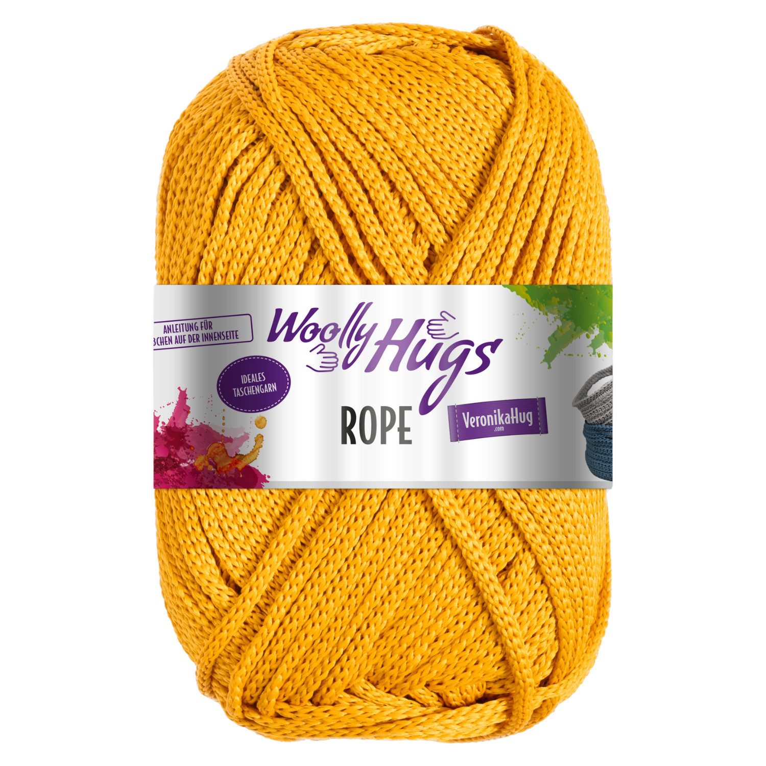 Woolly Hugs Woolly Hugs ROPE 200 g vielseitiges und ideales Taschengarn 140 m Häkelwolle, 140 m (vielseitiges und ideales Taschengarn), 200 g
