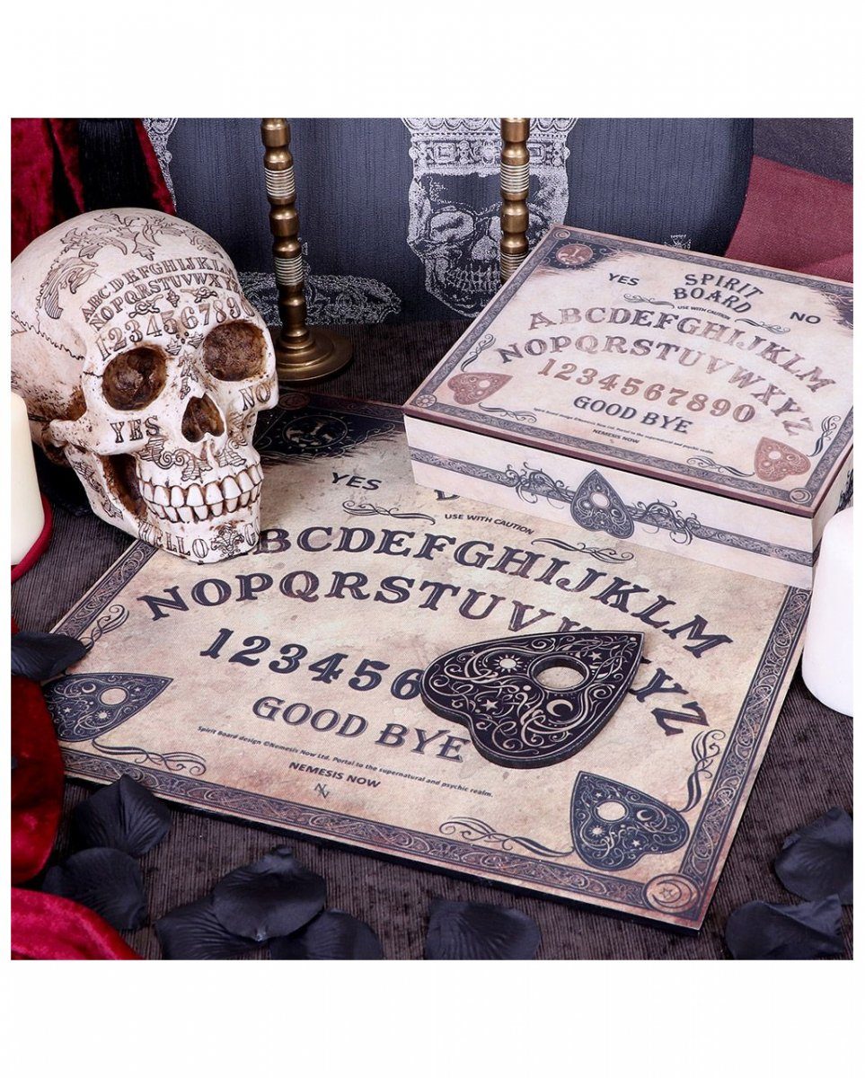 Horror-Shop Dekofigur Antik Aussehendes Hexenbrett mit Planchette günstig online kaufen