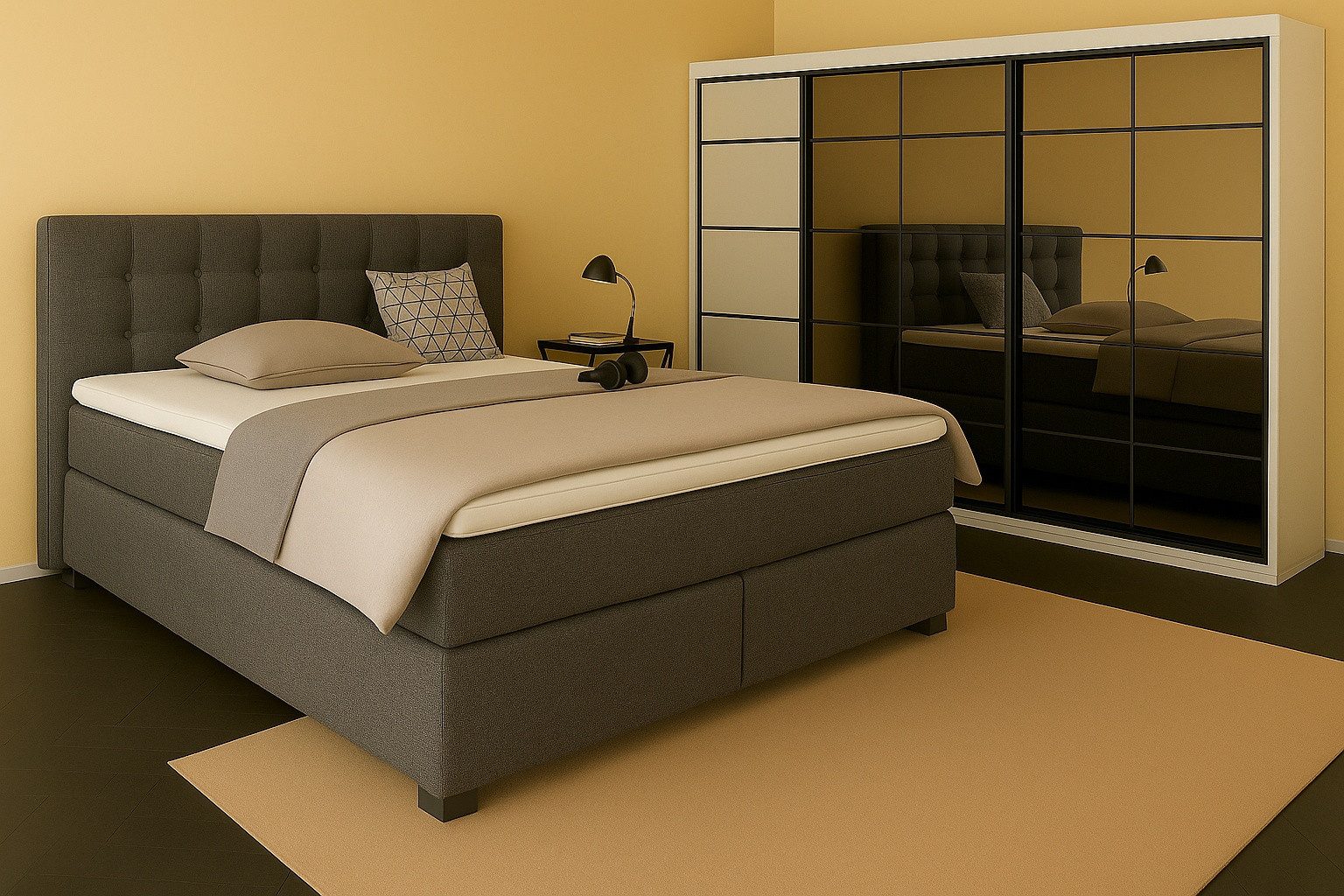 A&J MöbelLand GmbH Boxspringbett TOM mit günstig online kaufen