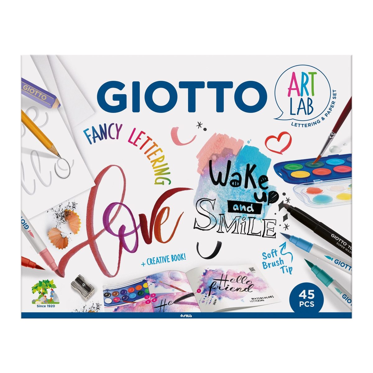 LYRA Künstlerstift GIOTTO Lettering Set Art Lab 45 Teile
