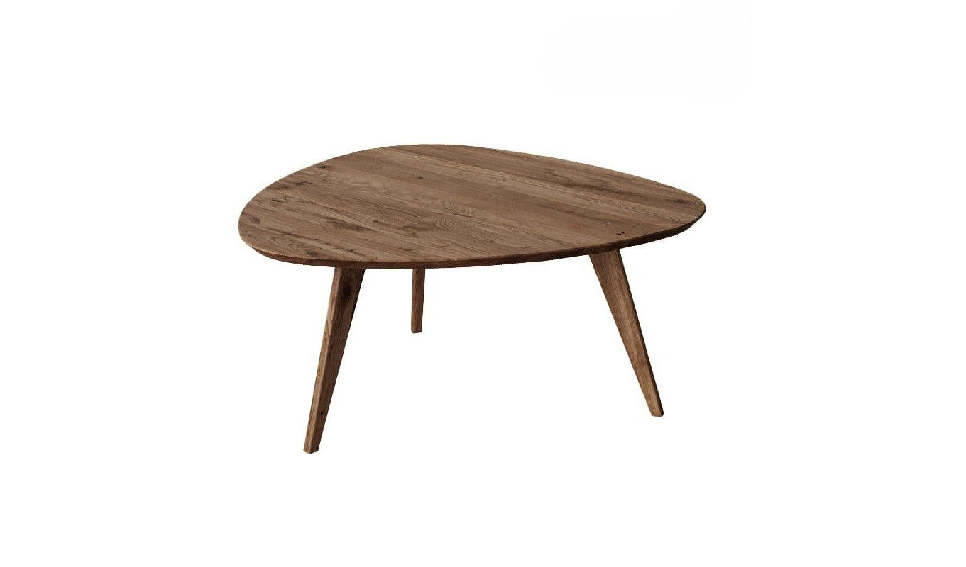 Katmandu Couchtisch Orbetello Eichenholz Tabacco, Asymmetrischer Couchtisch (1-St), Massivholz hochwertig verarbeitet