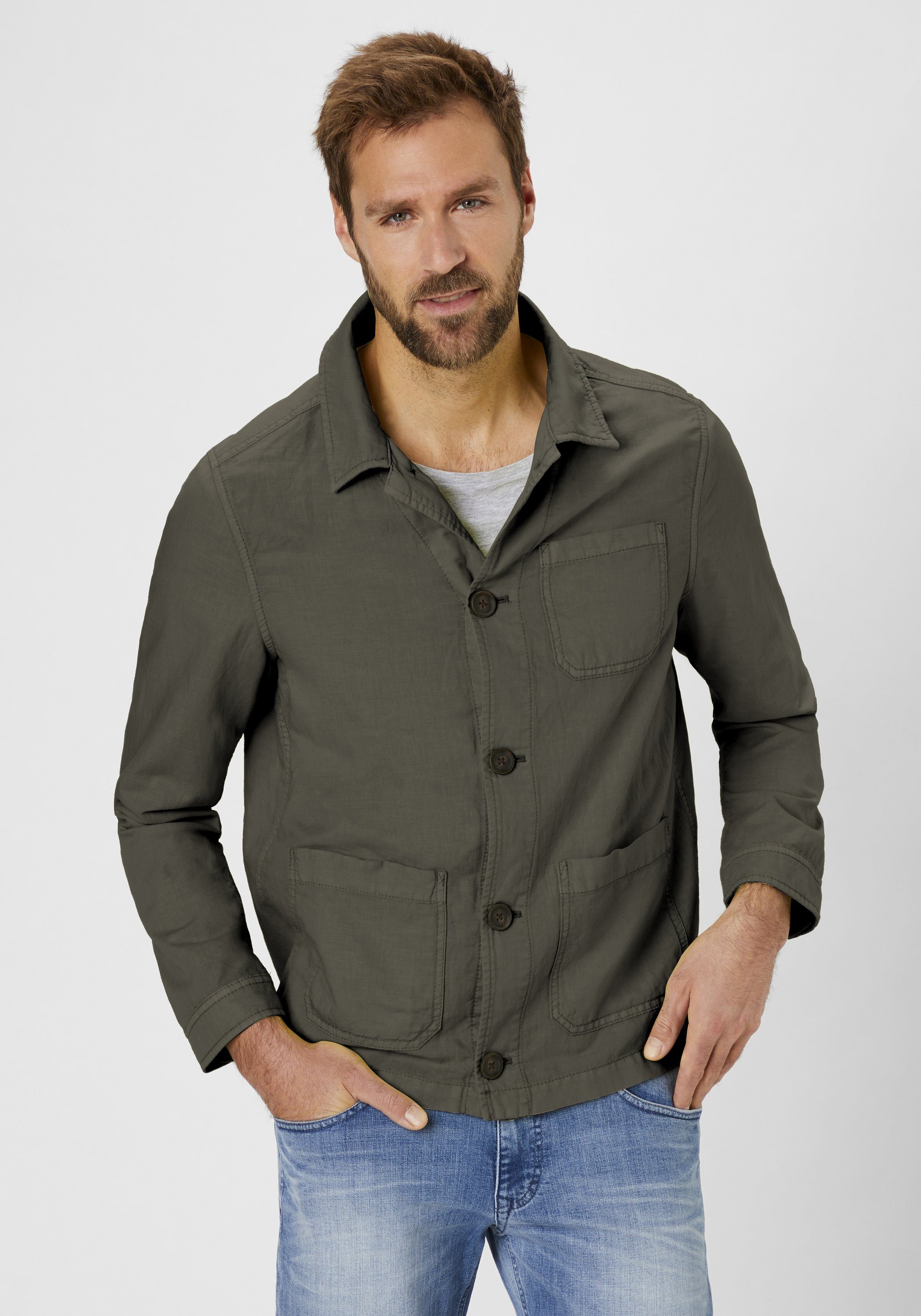 Redpoint Blouson Grover Modische Hemdjacke aus der 16 Shades Edition oliv