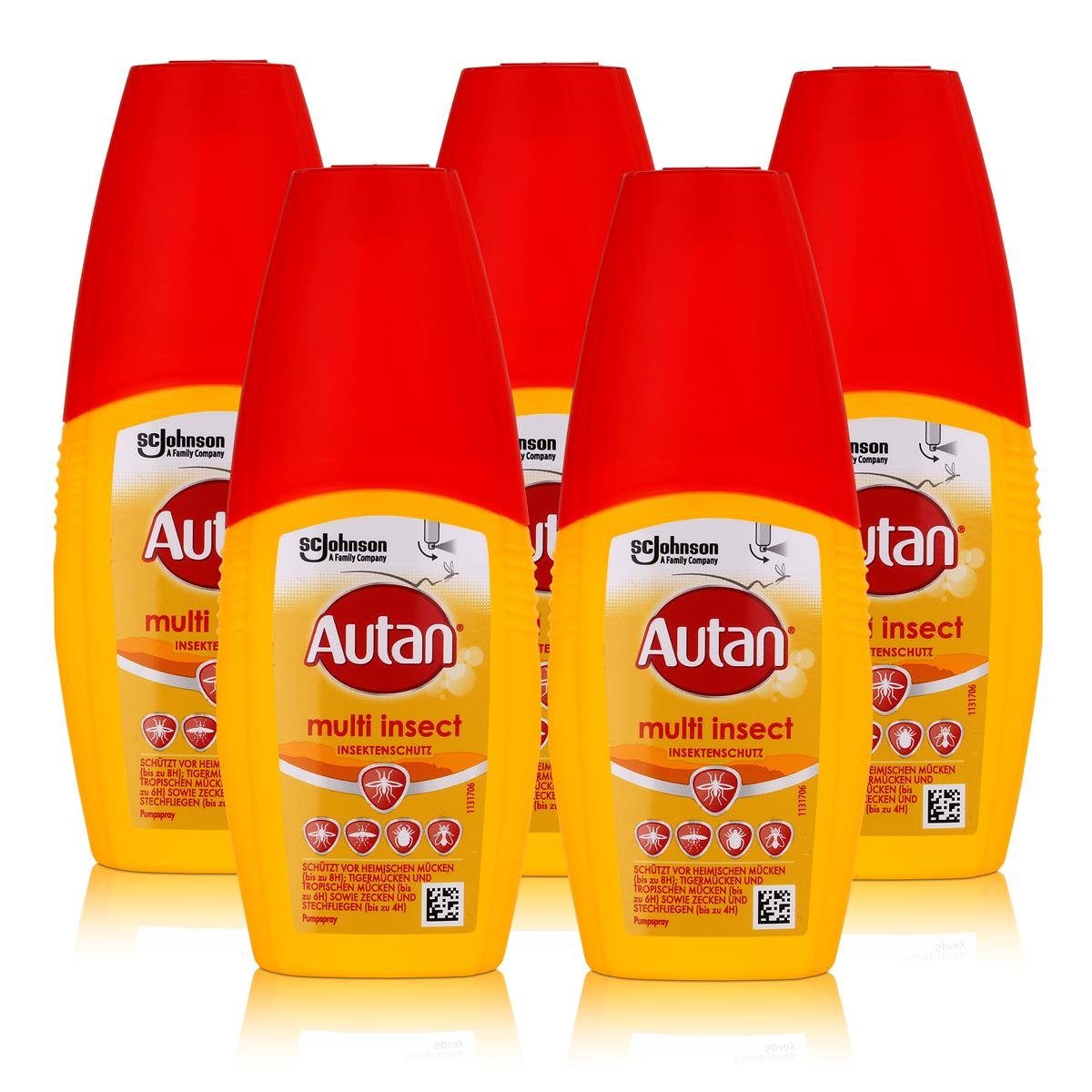 Insektenspray Autan Multi Insect Insektenschutz Pumpspray 100ml (5er Pack)