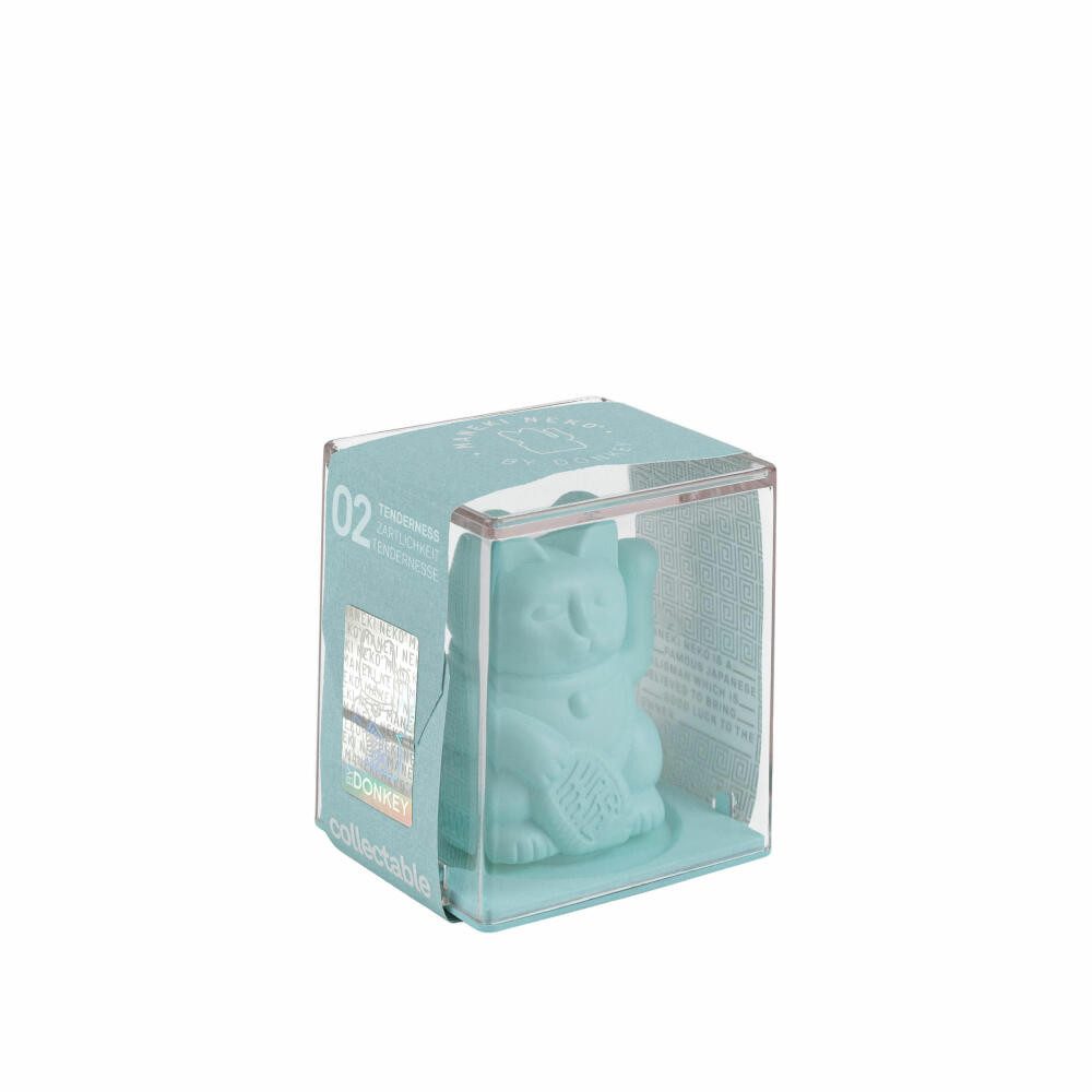 Donkey Products Dekofigur Lucky Cat Solar Hellblau 6.5 cm günstig online kaufen