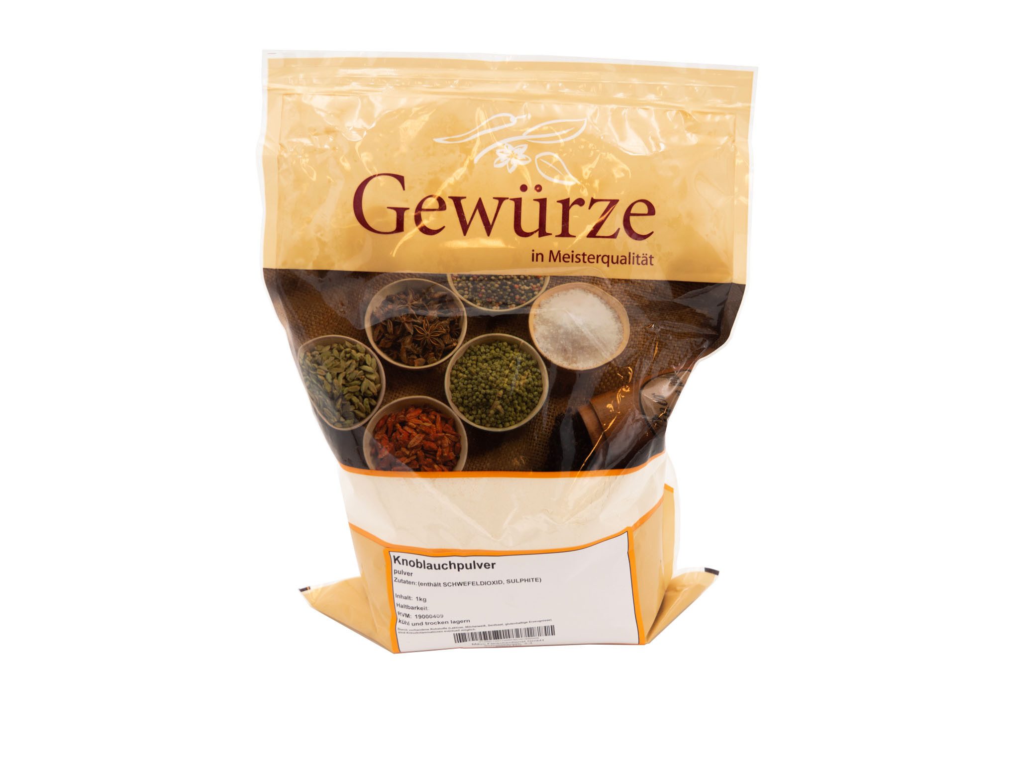 mävo Gewürz Pfeffer weiß ganz Muntok 1kg Beutel