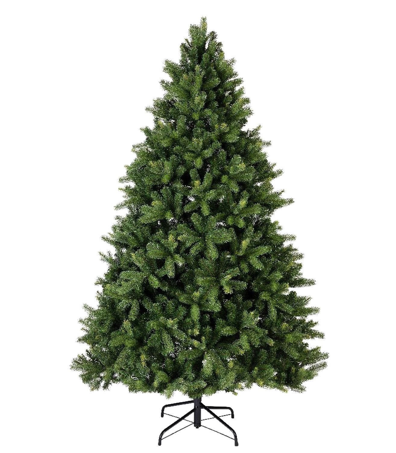 casa NOVA Künstlicher Weihnachtsbaum FREIBURG, H 180 cm, Grün, Kunststoff, Metallgestell