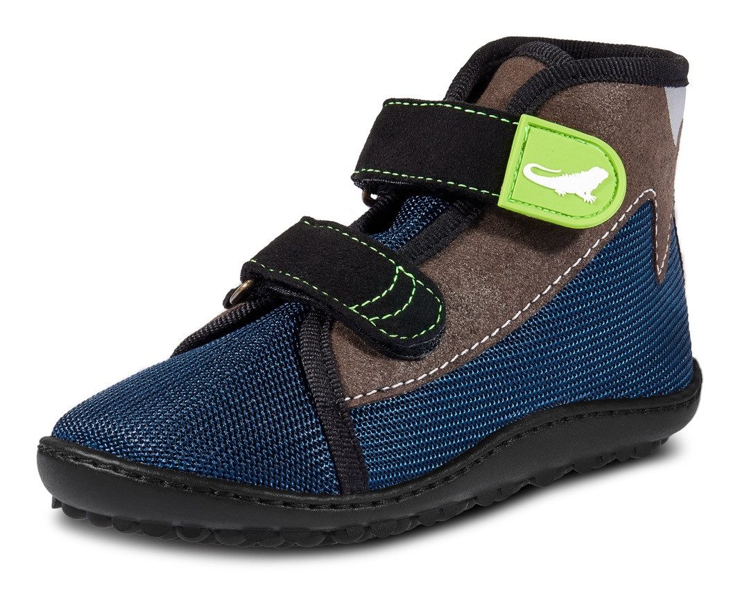 Leguano LEGUANITO SCIPPO Barfußschuh Schnürschuh, Klettschuh, Bequemschuh, für Maschinenwäsche geeignet