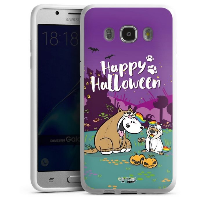 DeinDesign Handyhülle Pummeleinhorn Bisu Happy Halloween Samsung Galaxy J5 (2016) Silikon Hülle Bumper Case Handy Schutzhülle
