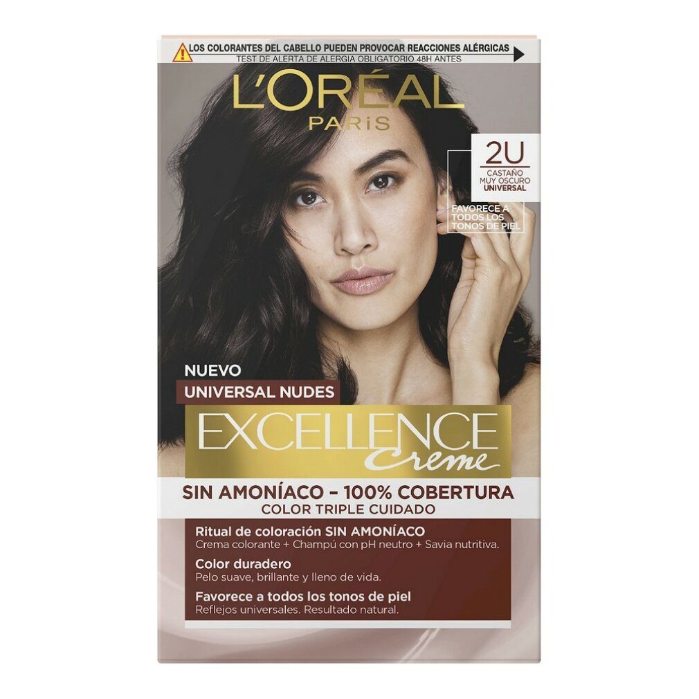 L'ORÉAL PARIS Mascara EXCELLENCE creme universal nudes tinte #2u-darkest brunette