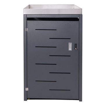 MCW Mülltonnenbox MCW-H40-XL, Mülltonnen mit 80 bis 240L Fassungsvermögen, abschließbar erweiterbar