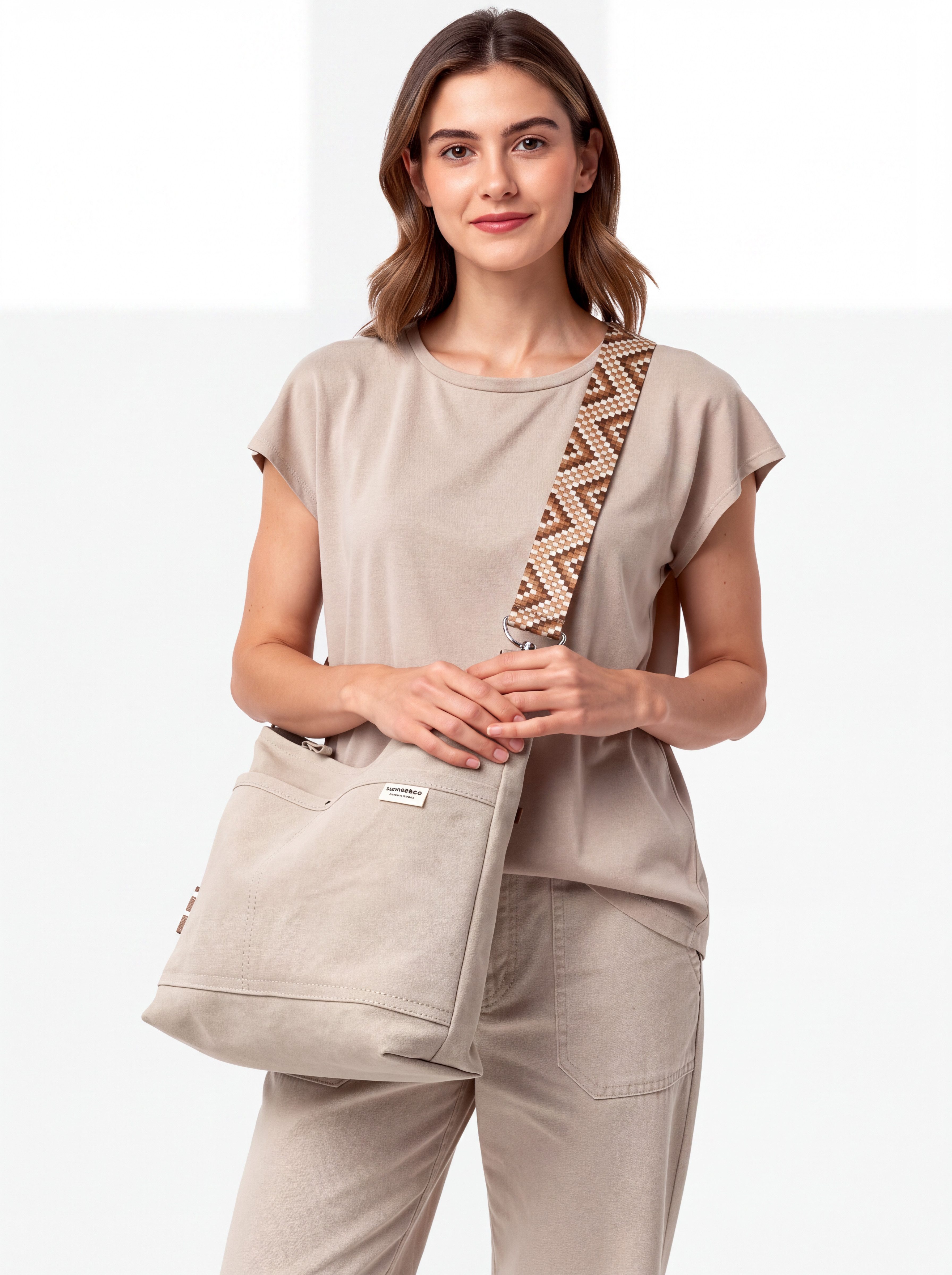 wundabaa Umhängetasche Damen Canvas S