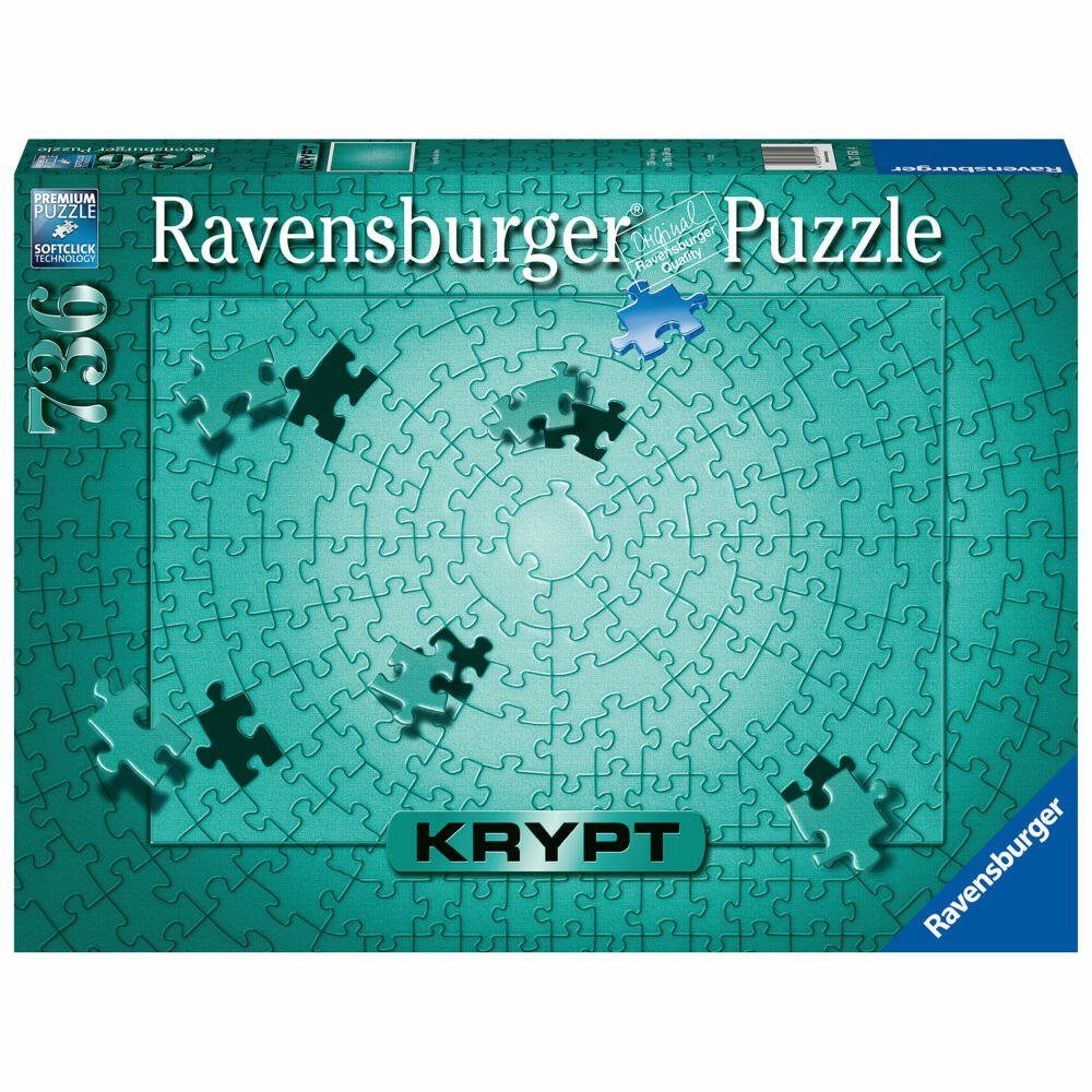 Ravensburger Пазлы Krypt Metallic Mint, Пазлыteile