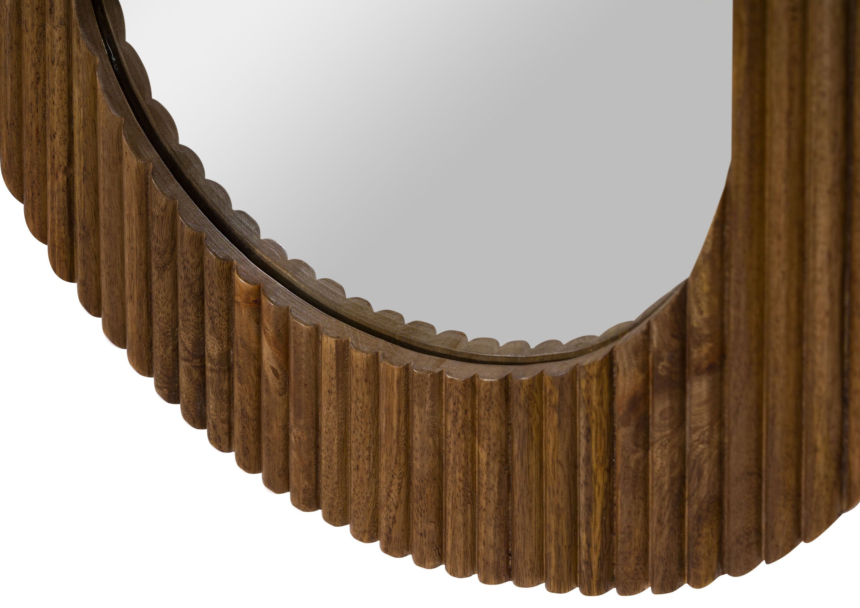 Massivmoebel24 Spiegel (1-St., Mango 50x3x75 braun lackiert BARCELONA #260), Mango 50x3x75 braun lackiert BARCELONA #260