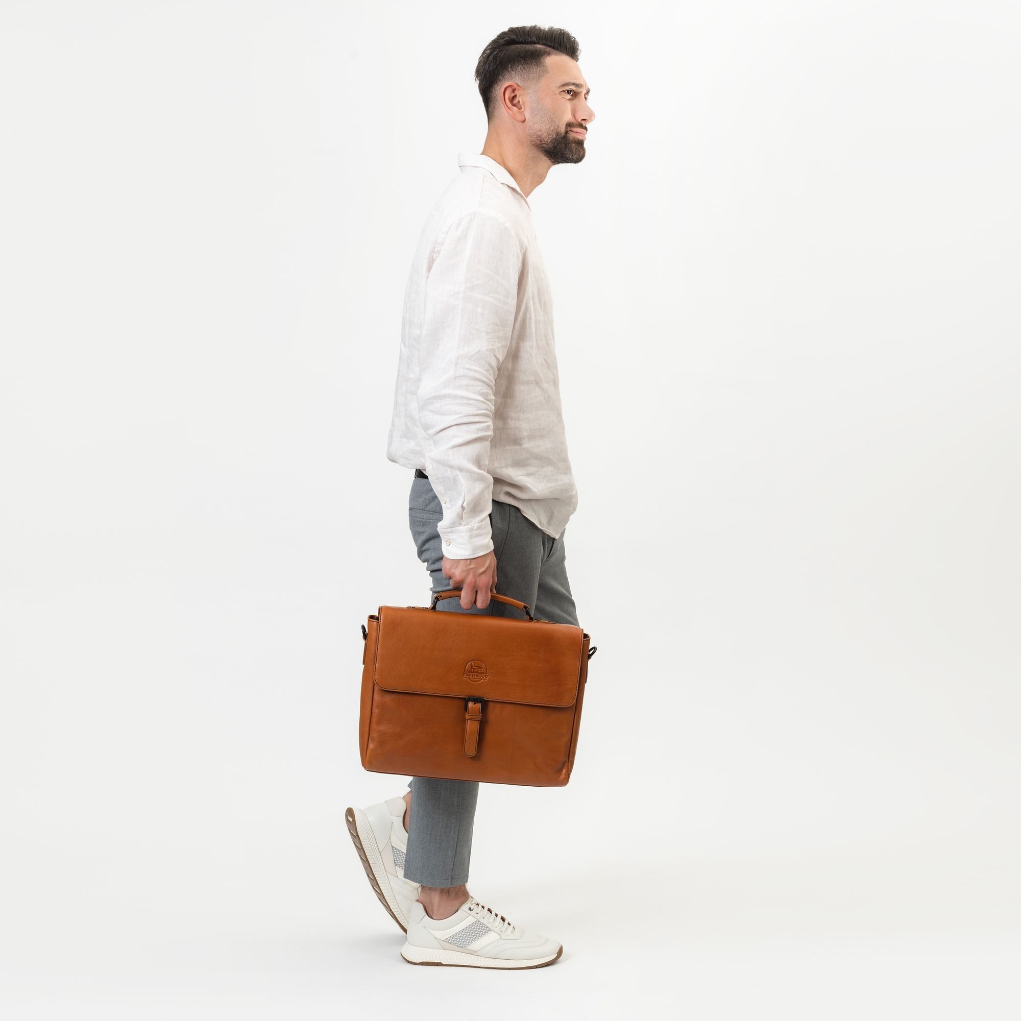 Farmhood Aktentasche Memphis, Leder günstig online kaufen