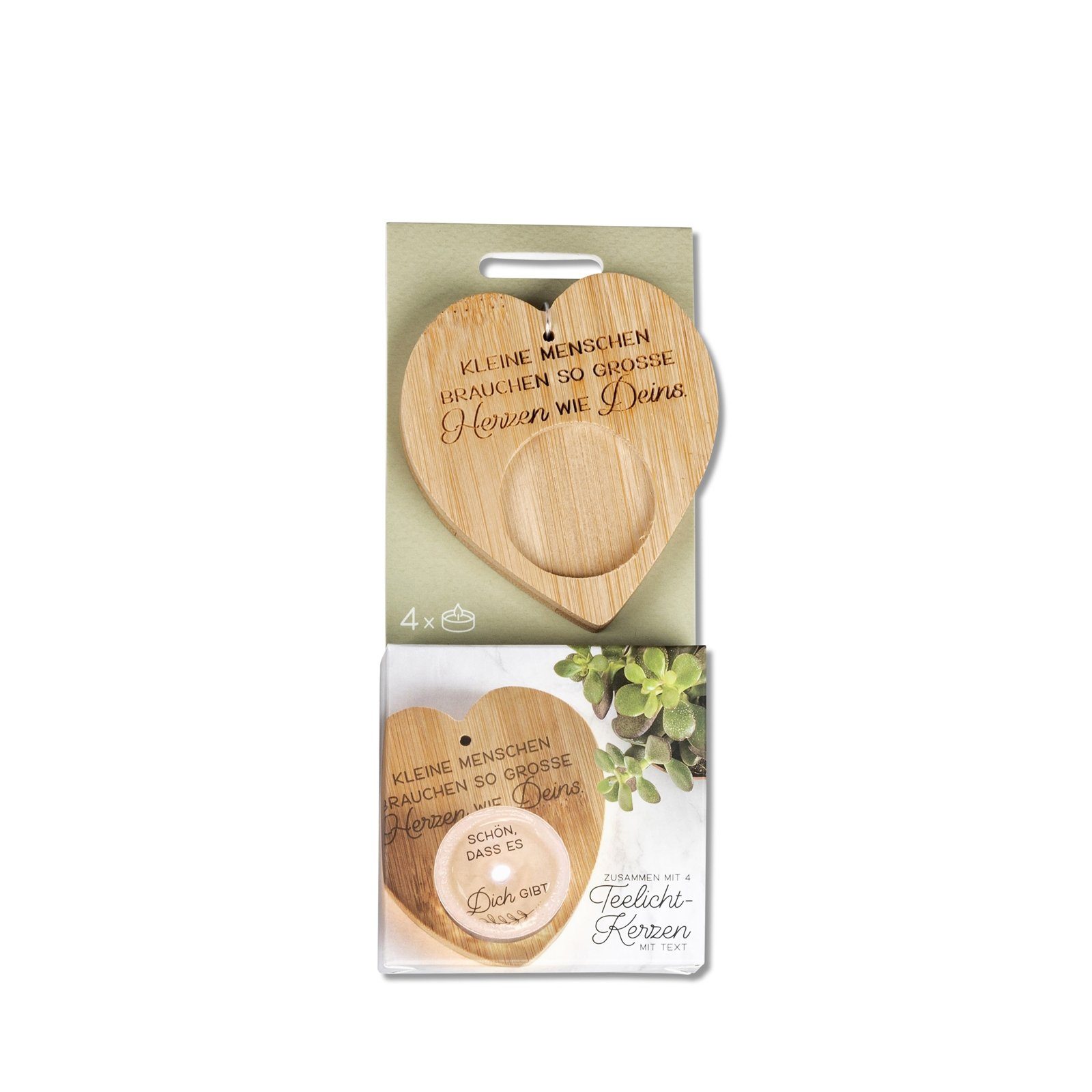 formano Teelichthalter Teelichthalter mit Spruch (Set, 5 St., 1