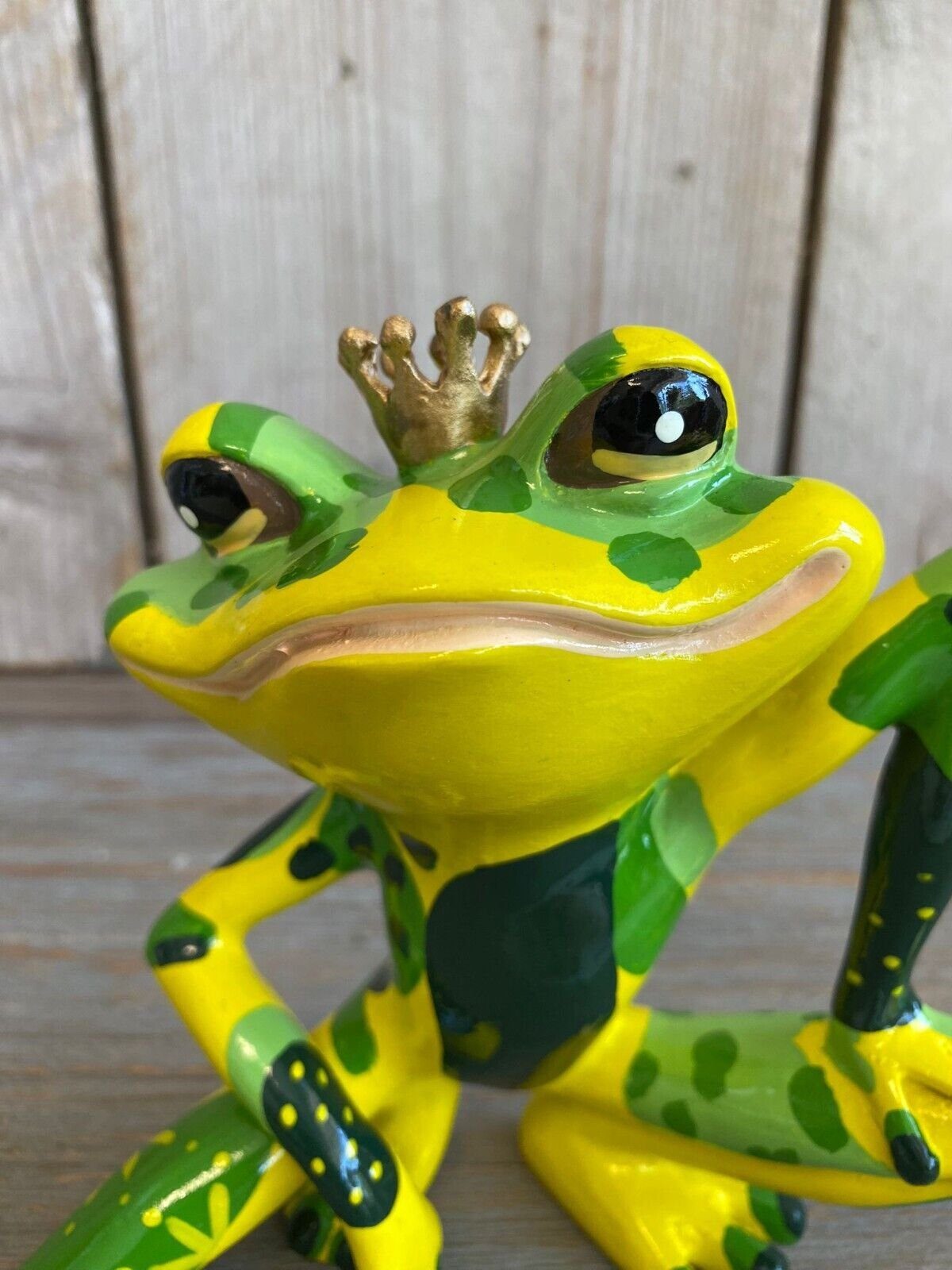 Kunstobjekt14x14 Art Frog Prince St) Annimuck handbemalt Trend Dekofigur Unikat (1 Frosch cm