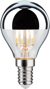 Paulmann LED-Leuchtmittel 4er Pack 4,8 W Tropfen Kopfspiegel silber E14 2700K, E14, 4 St., Warmweiß