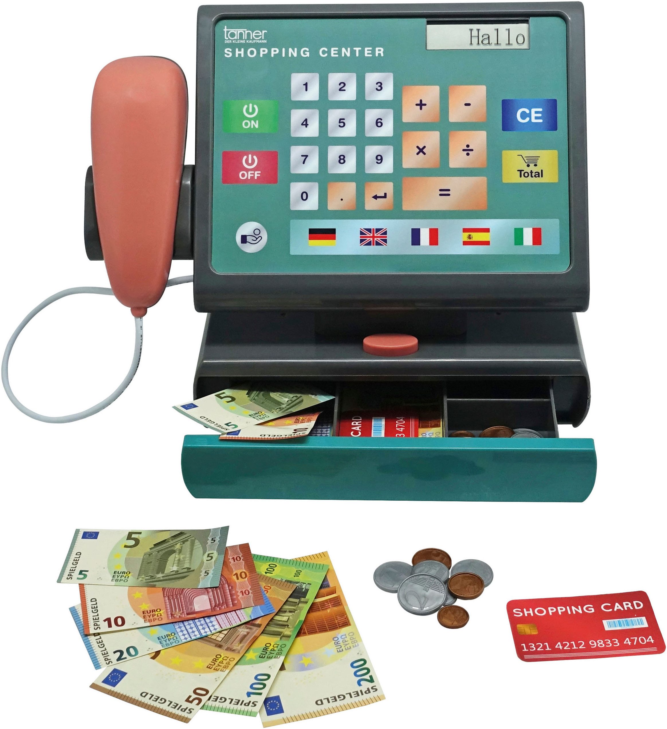 Tanner Spielkasse Moderne Scannerkasse mit Scan- und Sprachfunktion